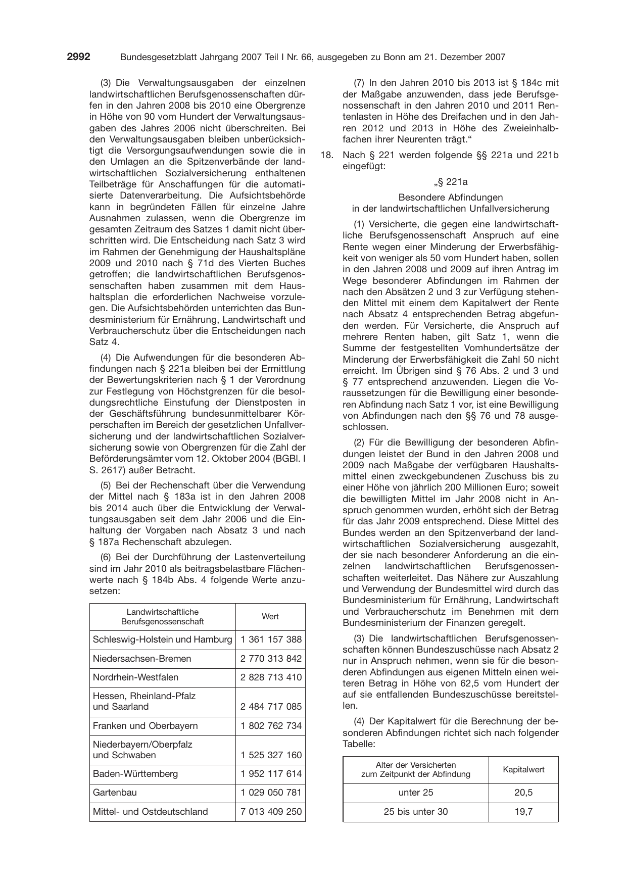 BGBl. 2007 — Originalseite als Abbildung