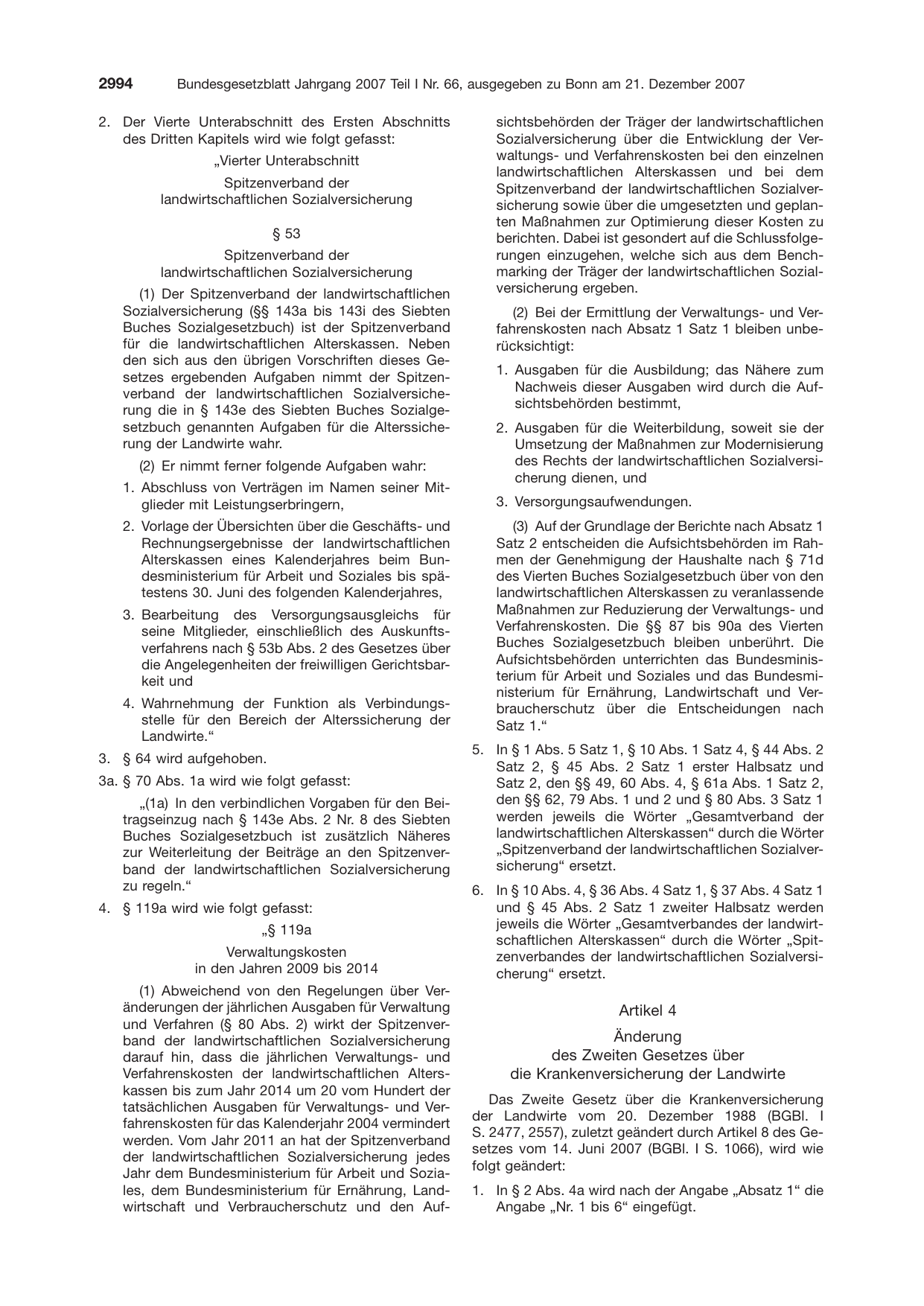 BGBl. 2007 — Originalseite als Abbildung