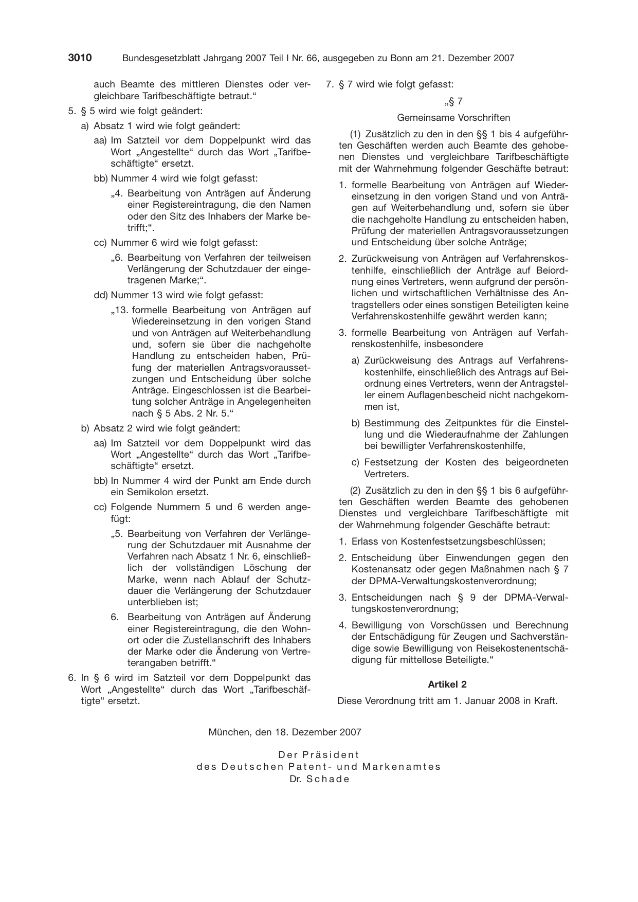 BGBl. 2007 — Originalseite als Abbildung