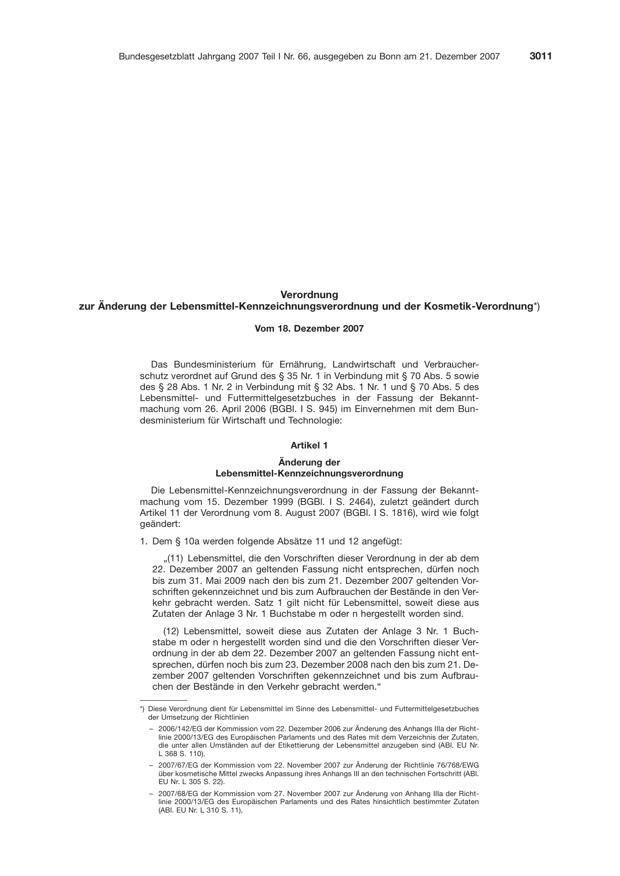 BGBl. 2007 — Originalseite als Abbildung