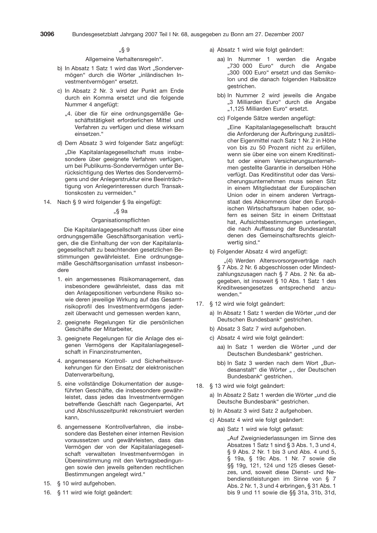 BGBl. 2007, Seite 3096 — Originalseite als Abbildung