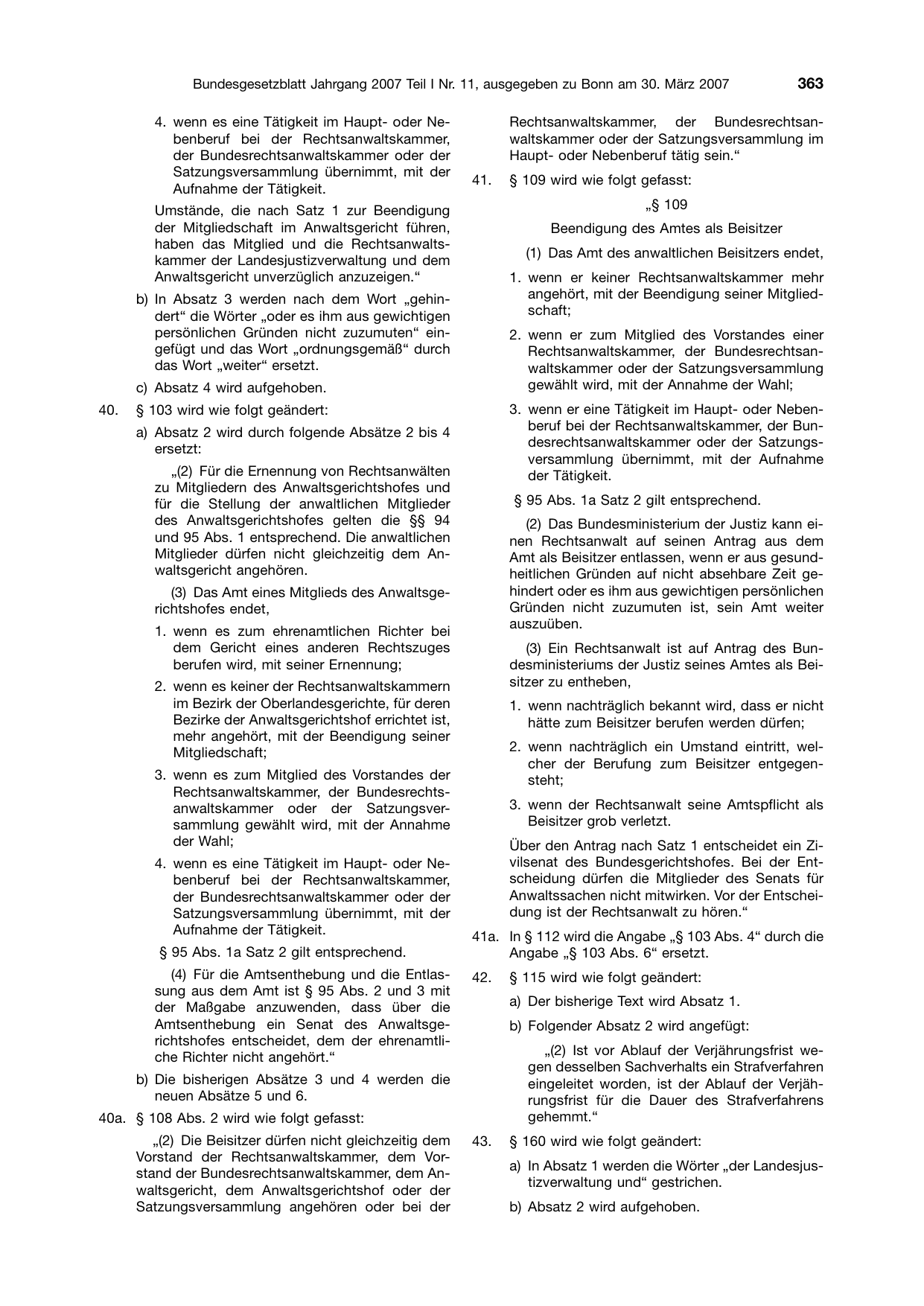 BGBl. 2007, Seite 363 — Originalseite als Abbildung