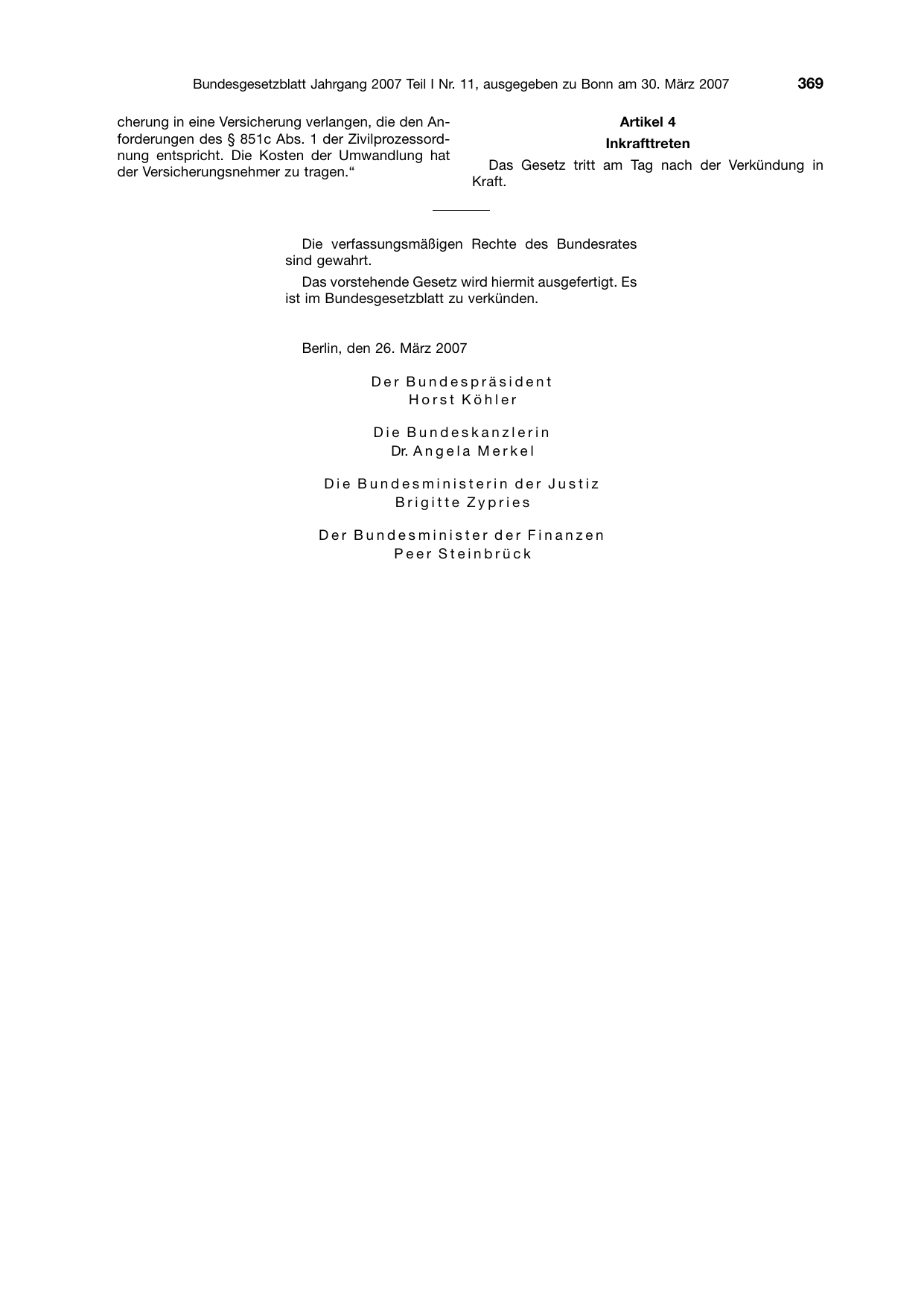 BGBl. 2007, Seite 369 — Originalseite als Abbildung