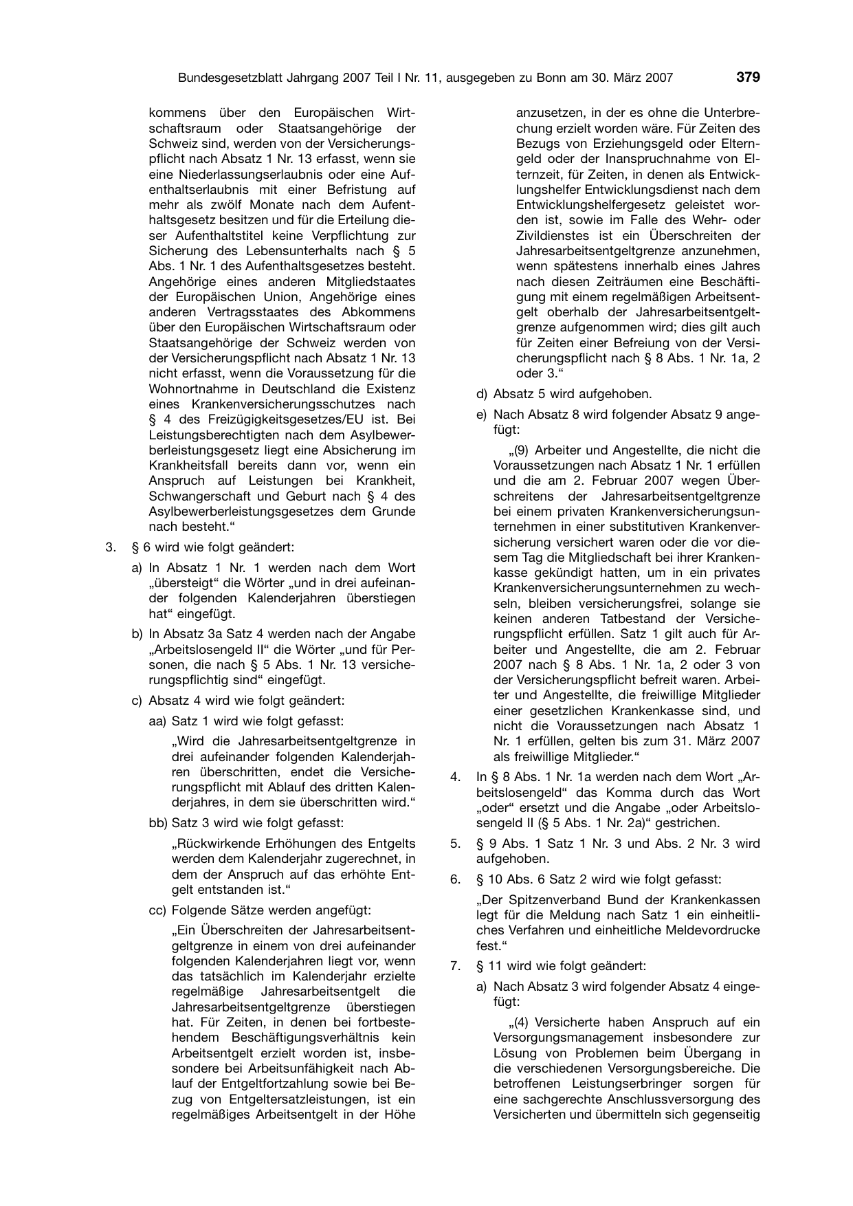 BGBl. 2007, Seite 379 — Originalseite als Abbildung