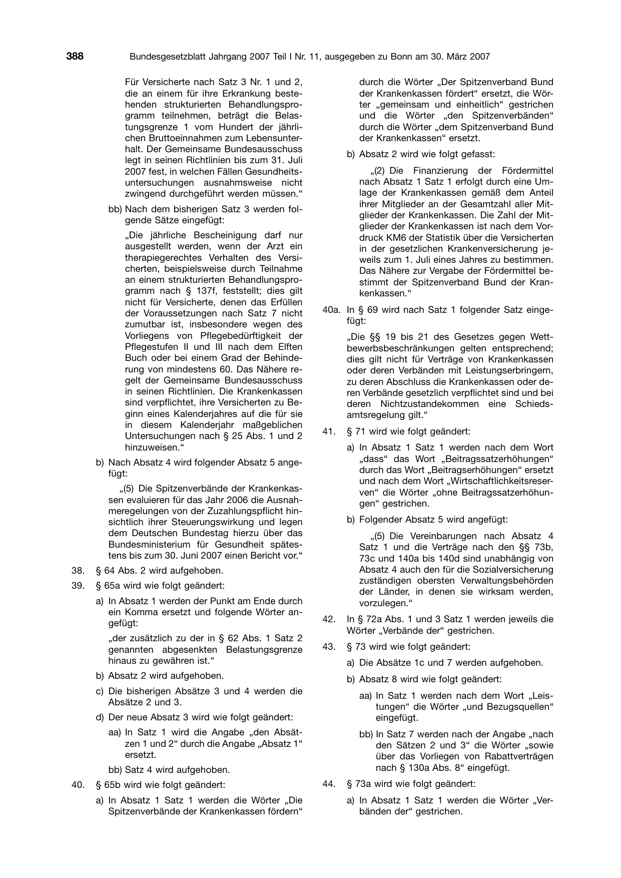 BGBl. 2007, Seite 388 — Originalseite als Abbildung