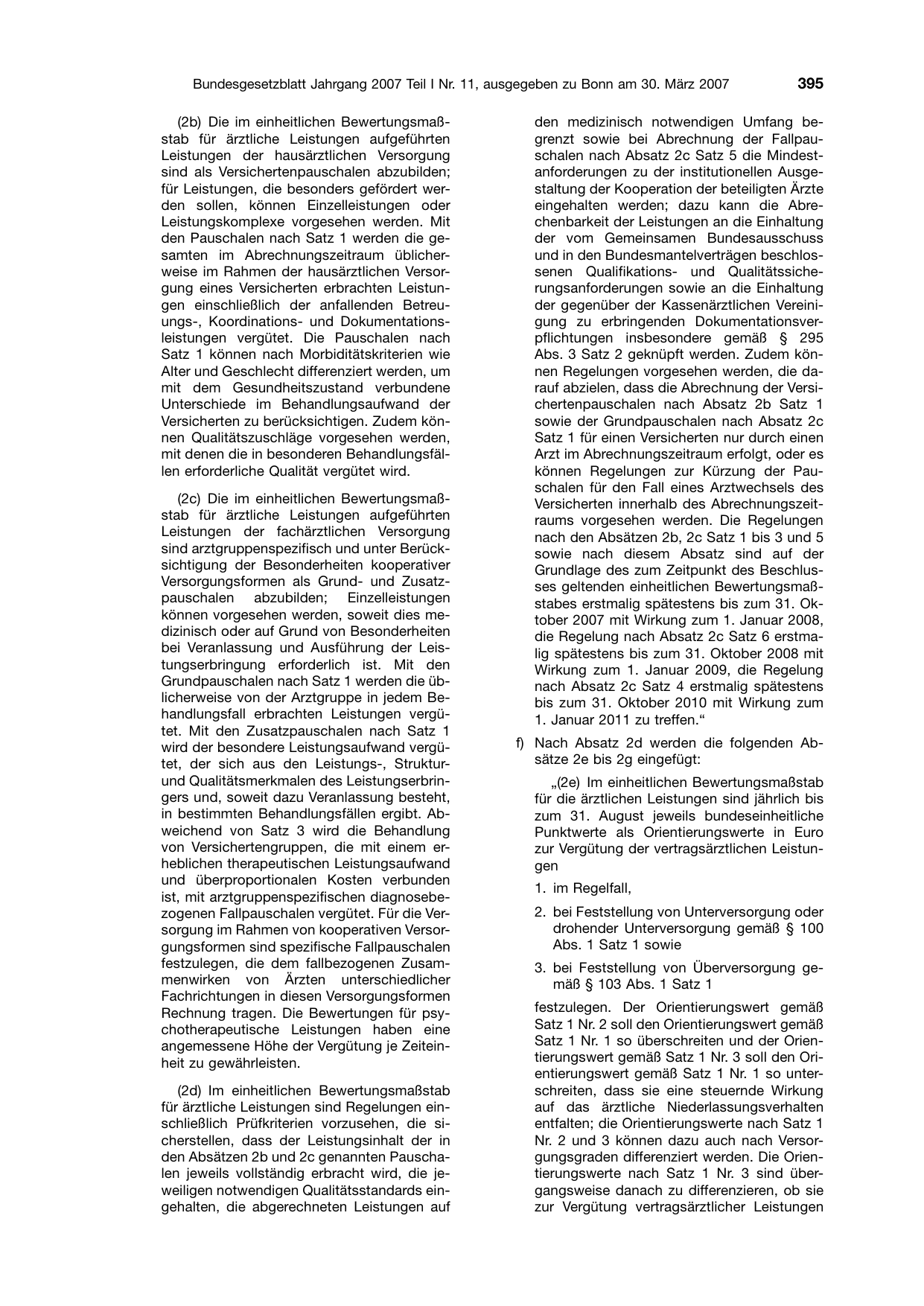 BGBl. 2007, Seite 395 — Originalseite als Abbildung