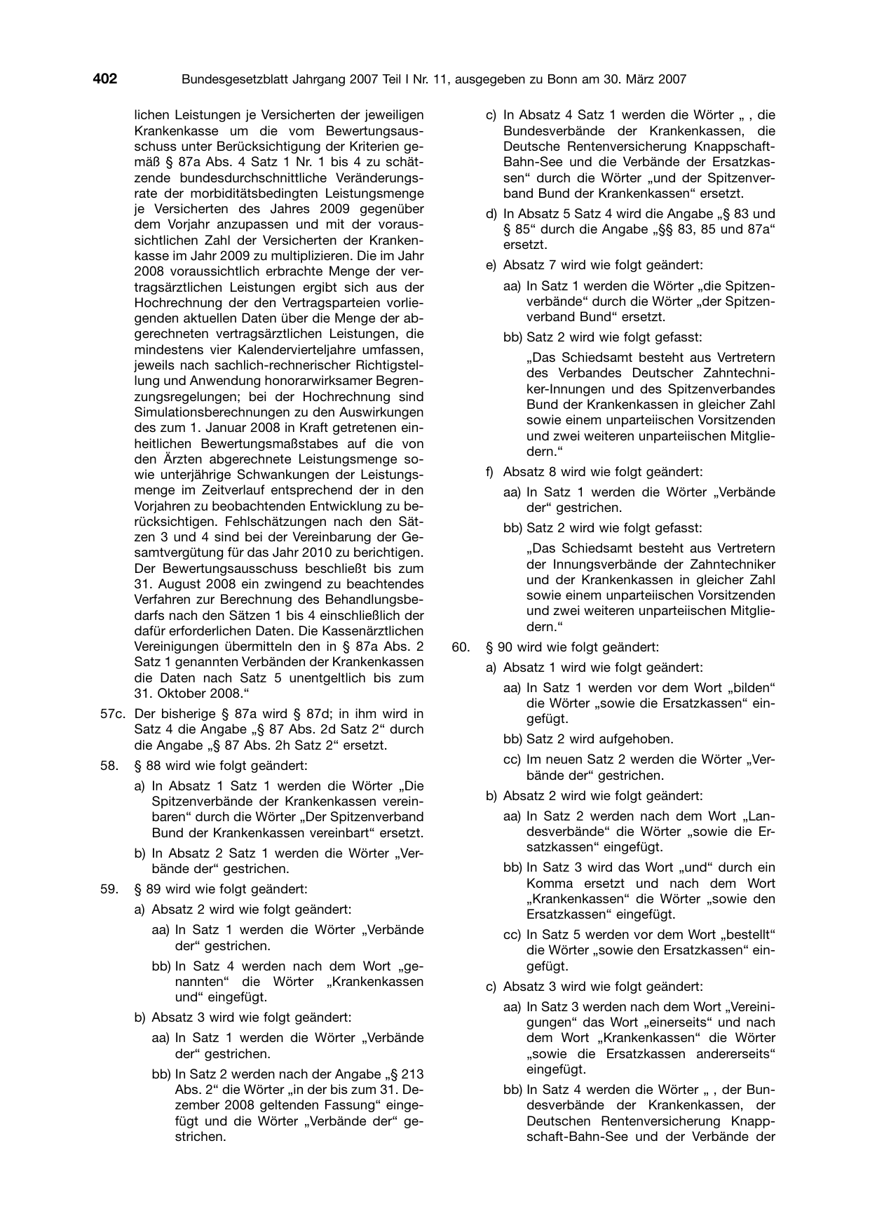 BGBl. 2007, Seite 402 — Originalseite als Abbildung