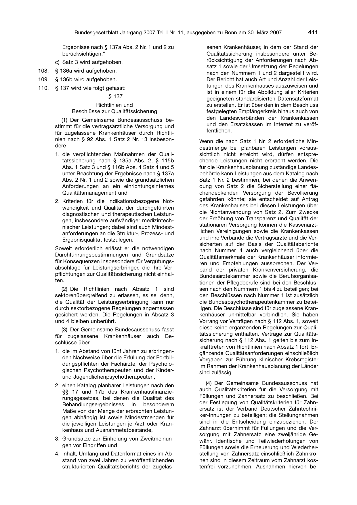 BGBl. 2007, Seite 411 — Originalseite als Abbildung