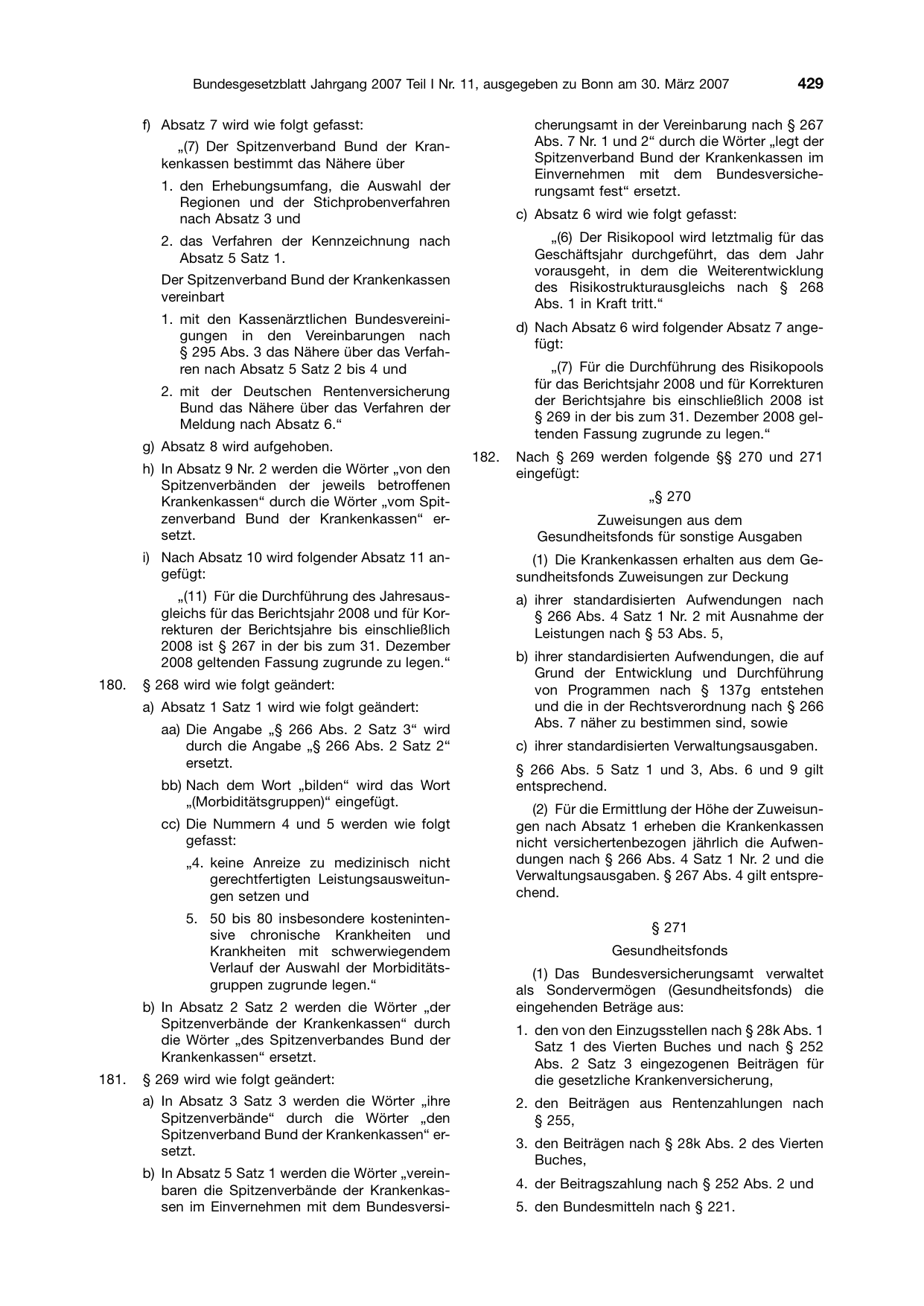 BGBl. 2007, Seite 429 — Originalseite als Abbildung
