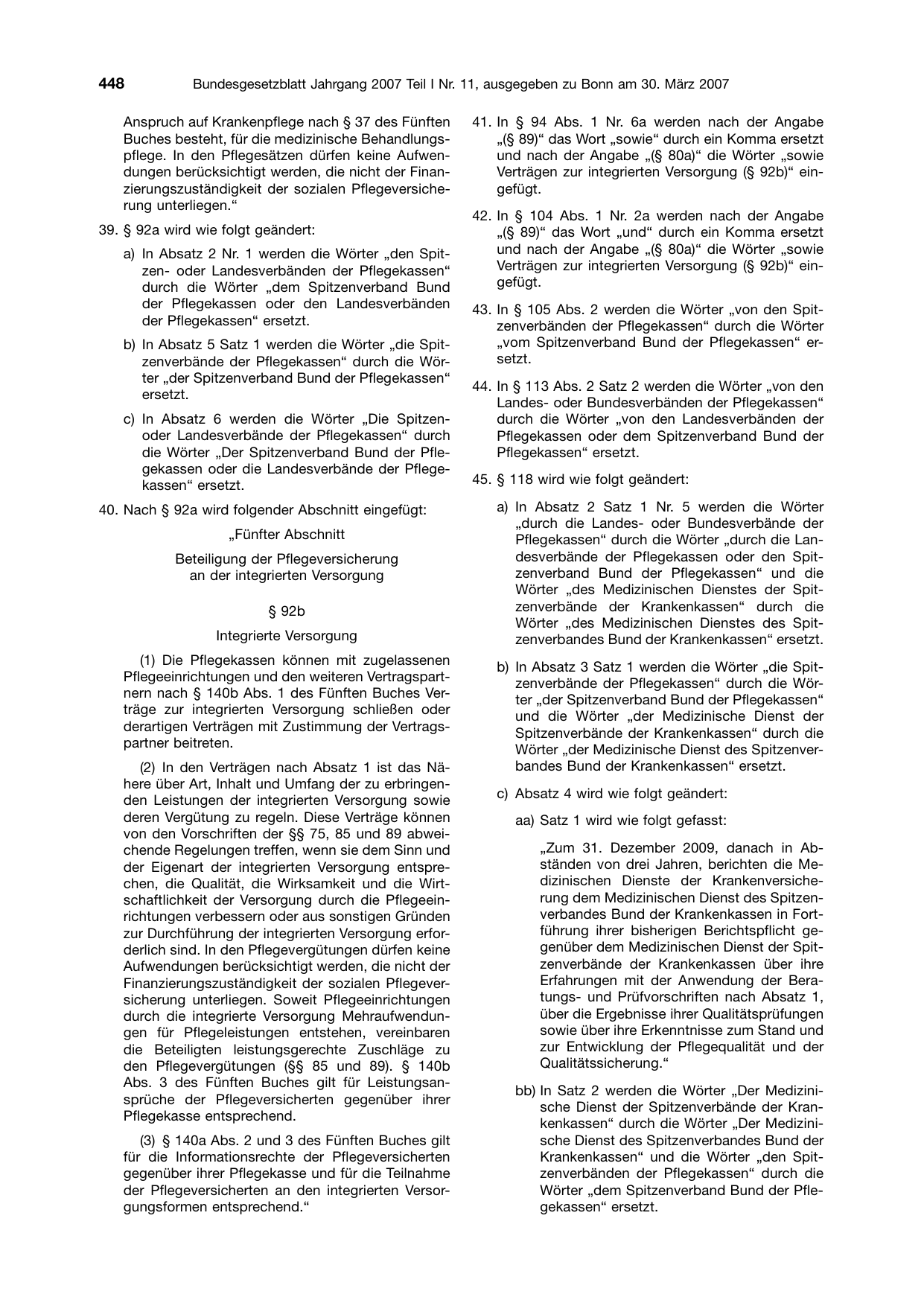 BGBl. 2007, Seite 448 — Originalseite als Abbildung