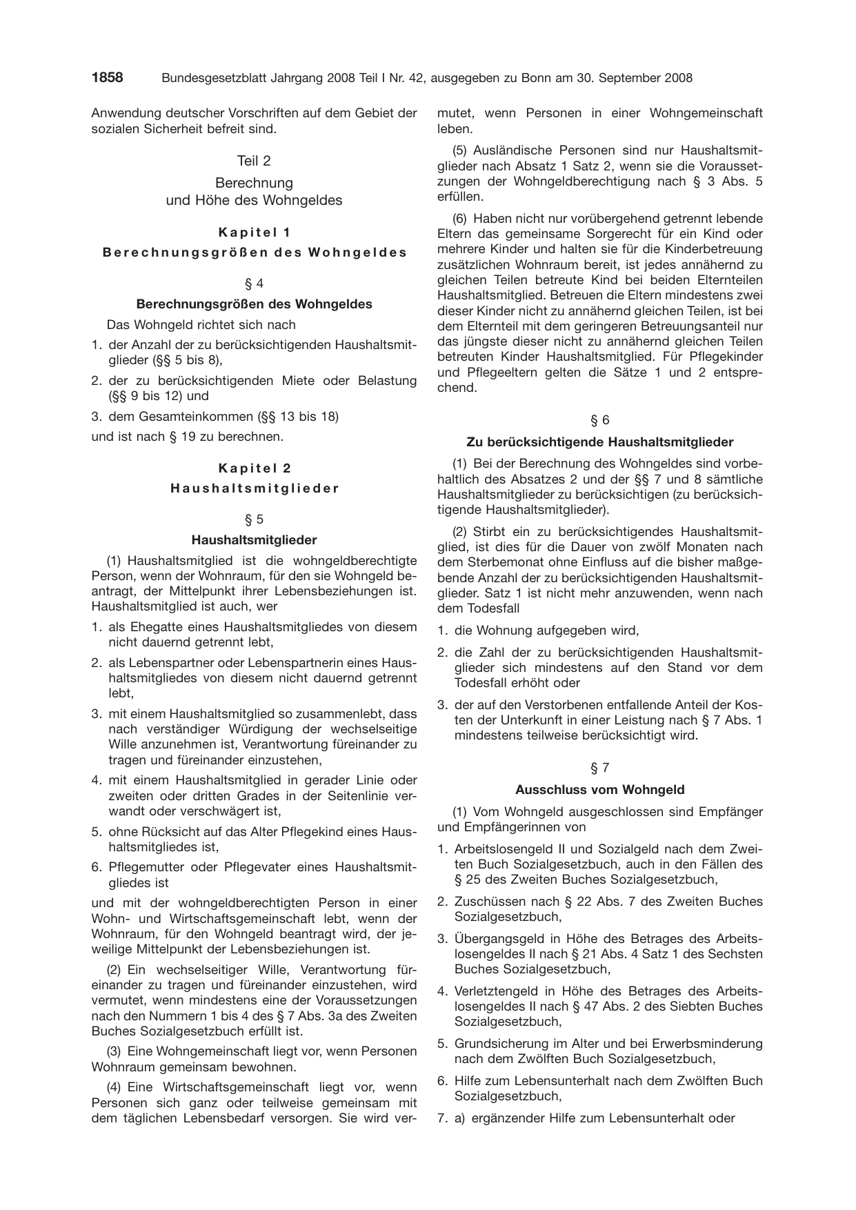 BGBl. 2008, Seite 1858 — Originalseite als Abbildung