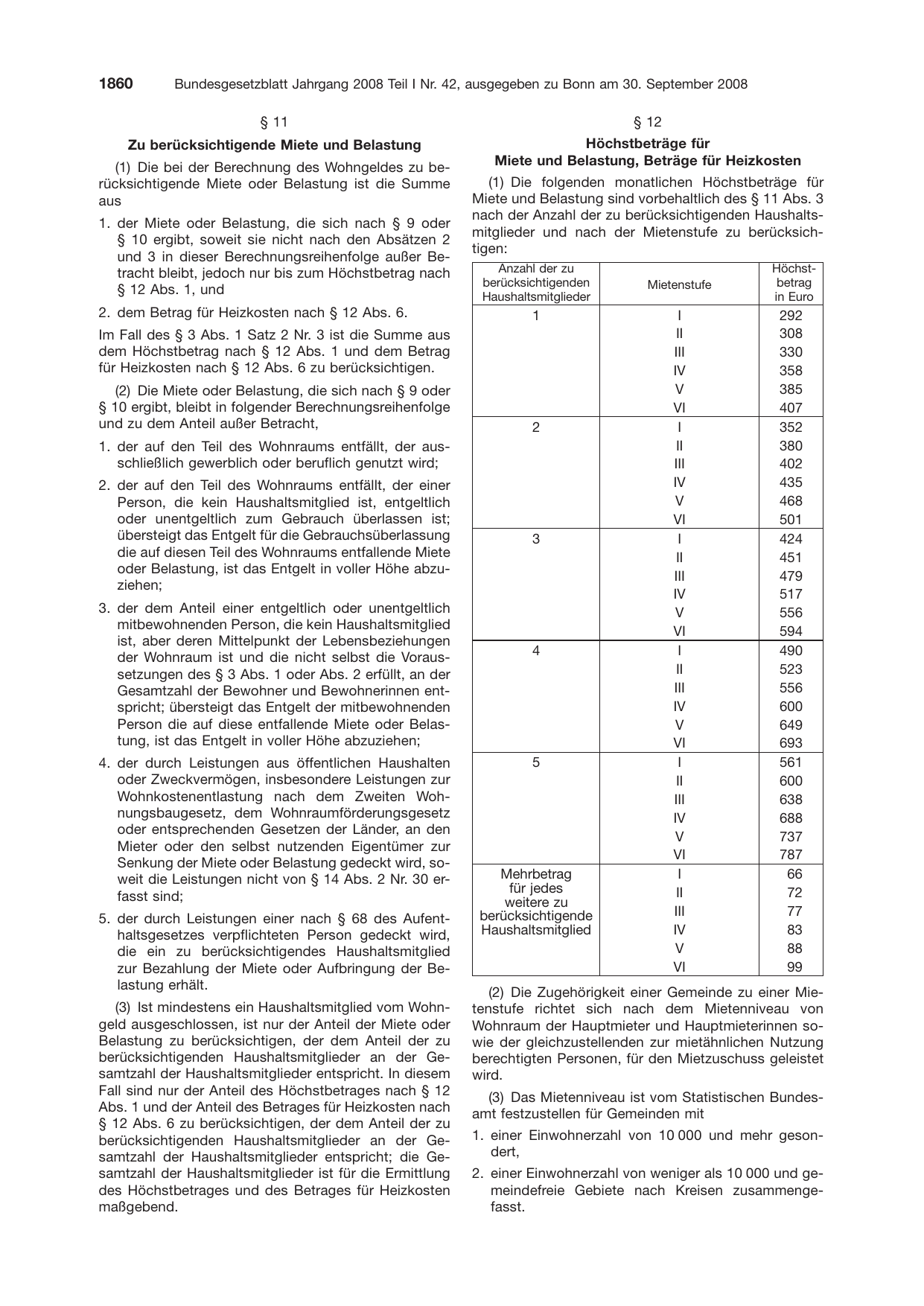 BGBl. 2008, Seite 1860 — Originalseite als Abbildung