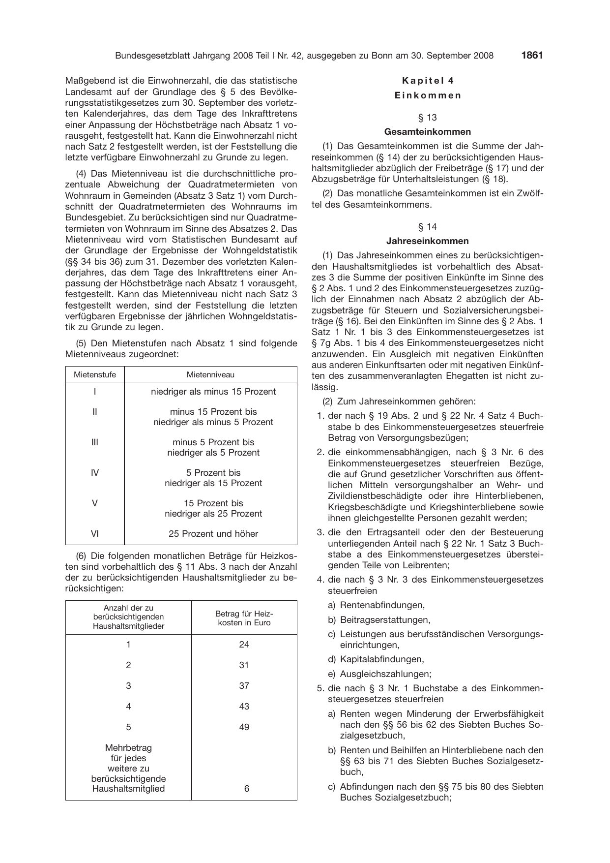 BGBl. 2008, Seite 1861 — Originalseite als Abbildung