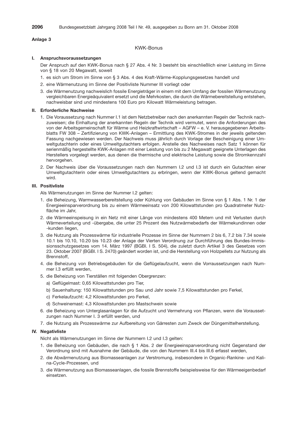 BGBl. 2008, Seite 2096 — Originalseite als Abbildung