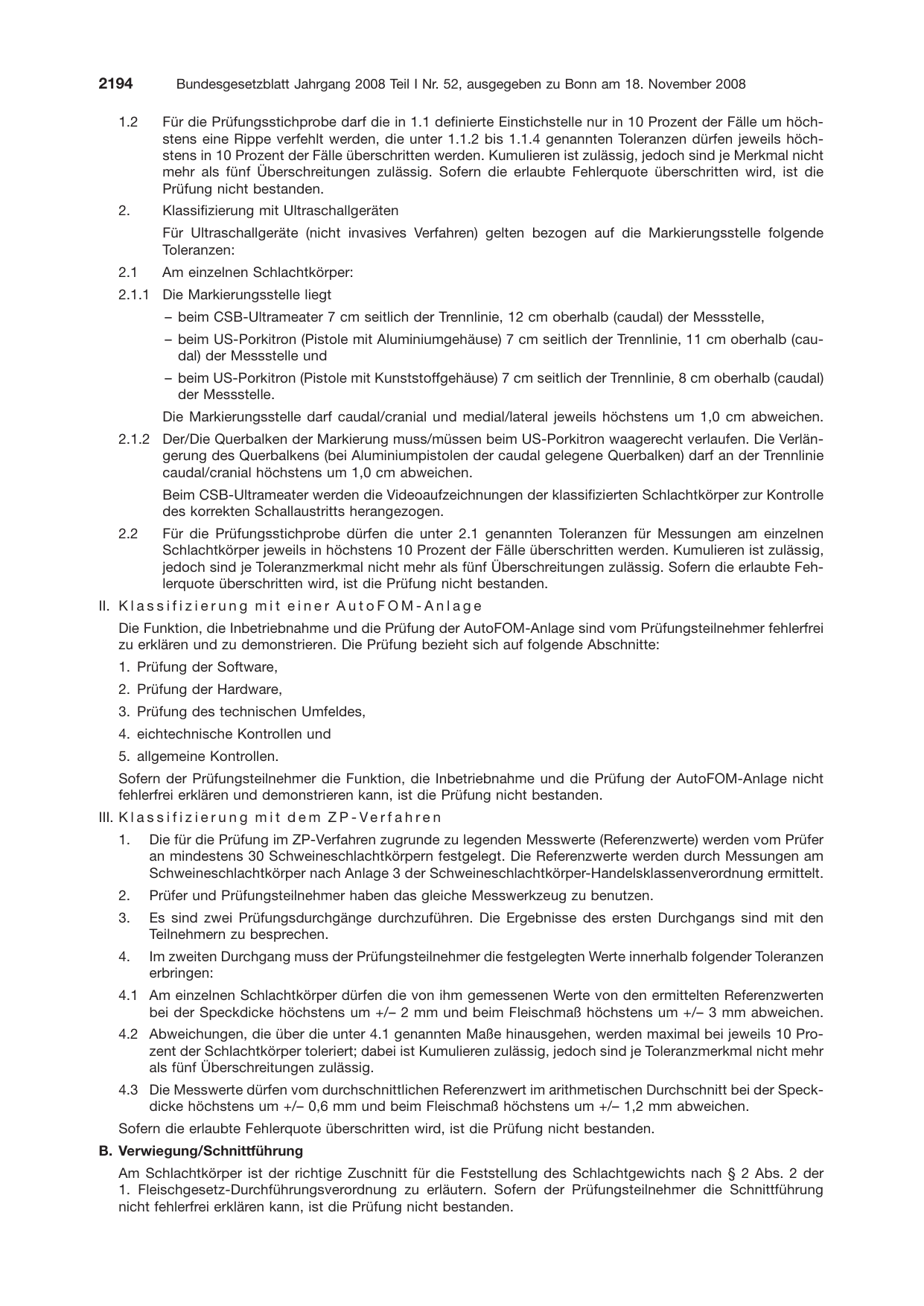 BGBl. 2008, Seite 2194 — Originalseite als Abbildung