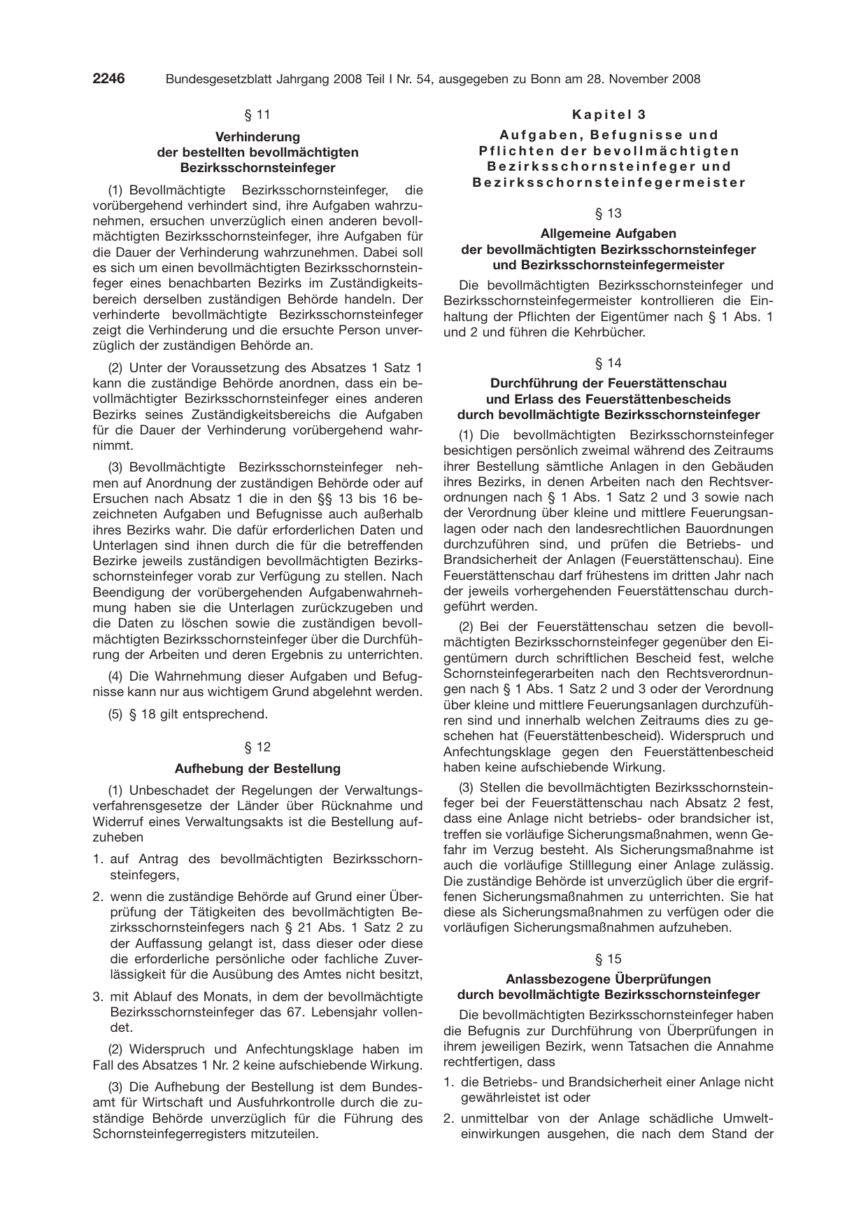 BGBl. 2008, Seite 2246 — Originalseite als Abbildung