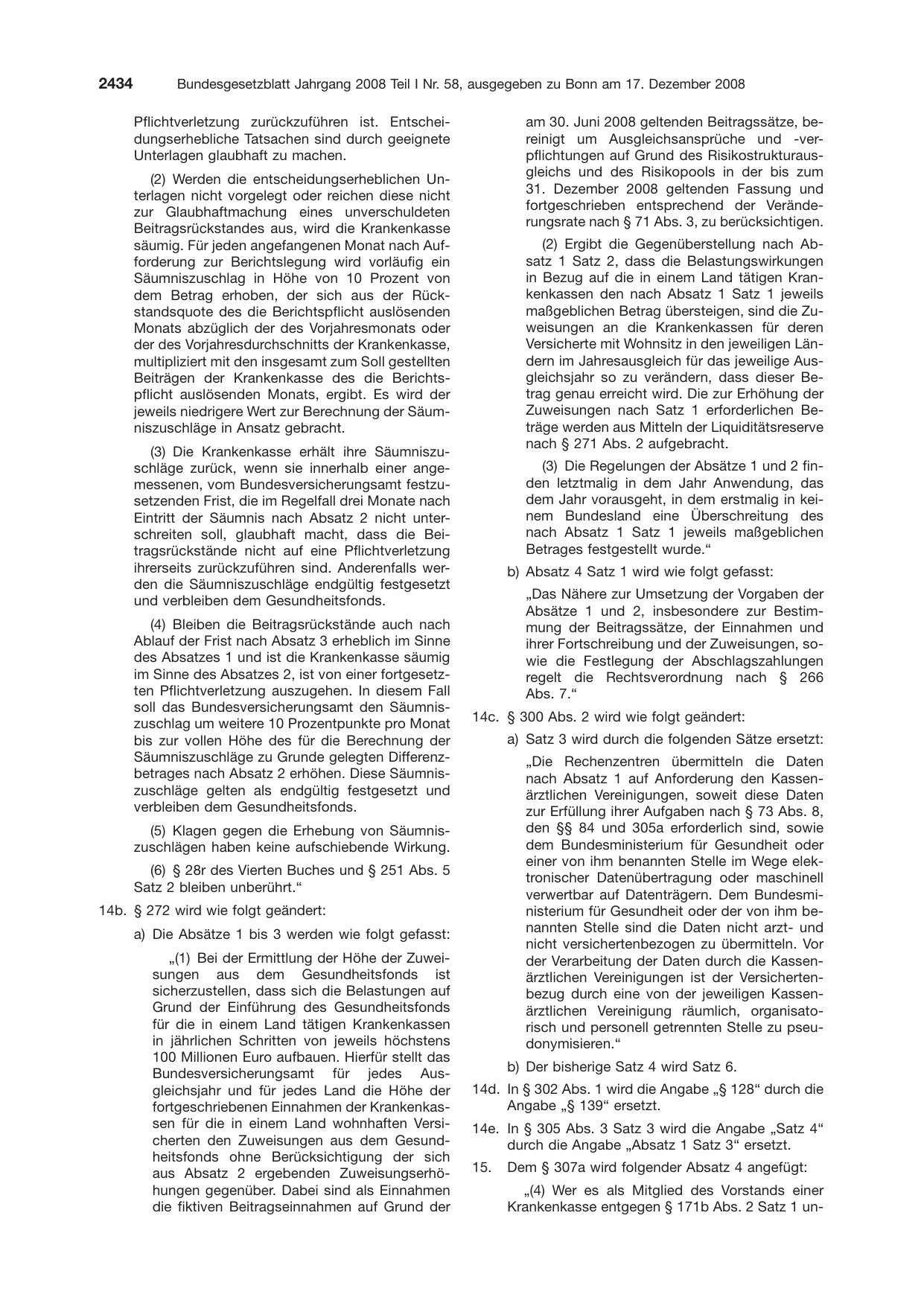BGBl. 2008, Seite 2434 — Originalseite als Abbildung