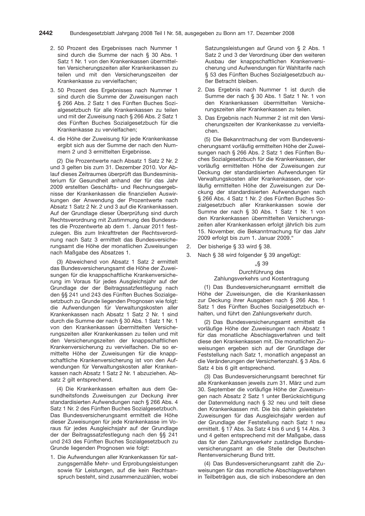 BGBl. 2008, Seite 2442 — Originalseite als Abbildung