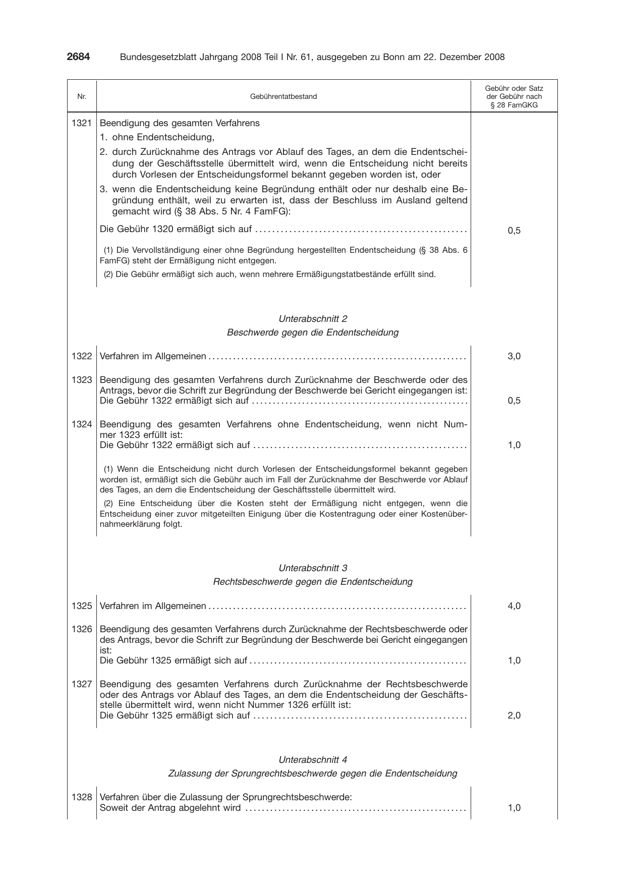 BGBl. 2008, Seite 2684 — Originalseite als Abbildung