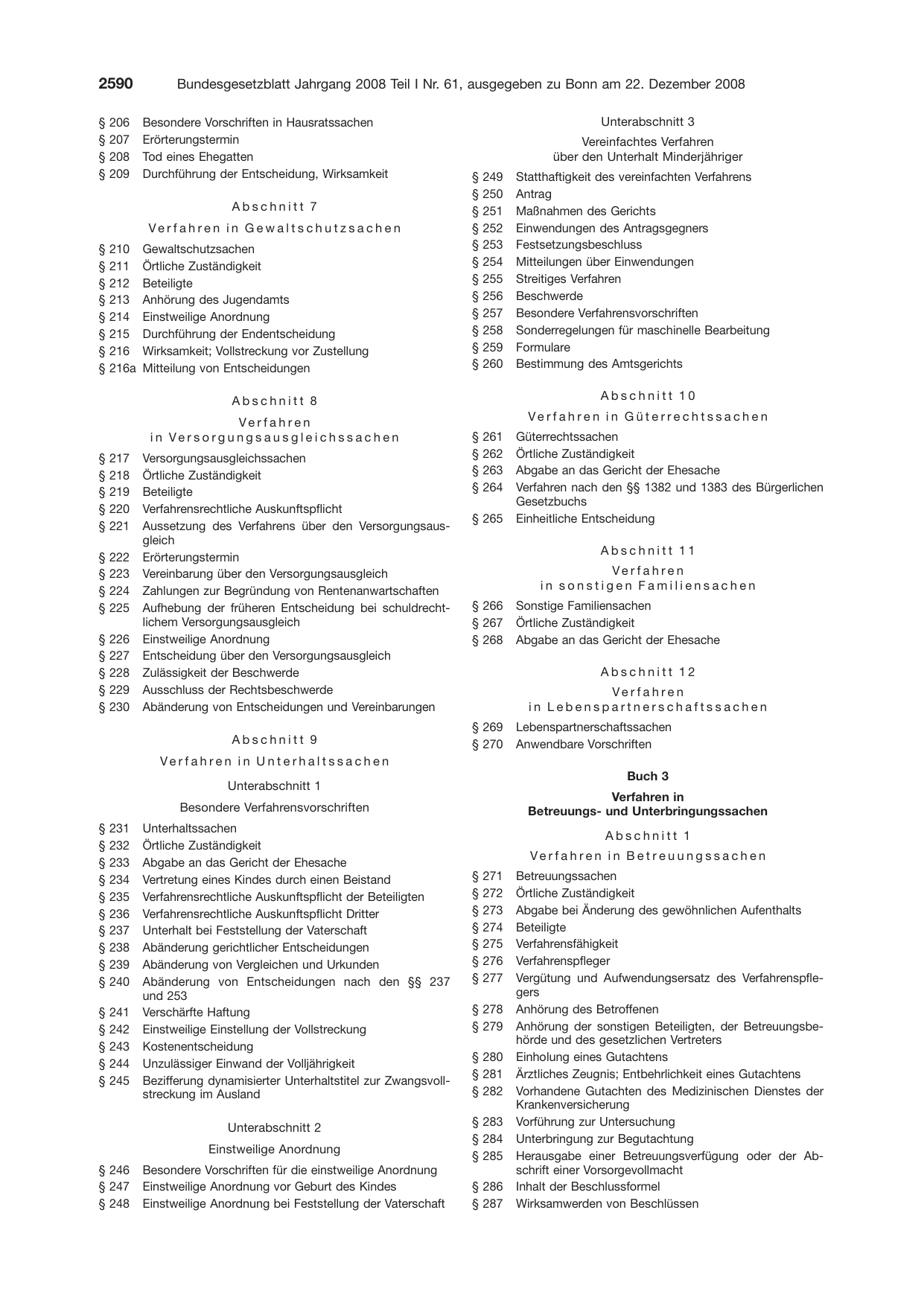 BGBl. 2008, Seite 2590 — Originalseite als Abbildung