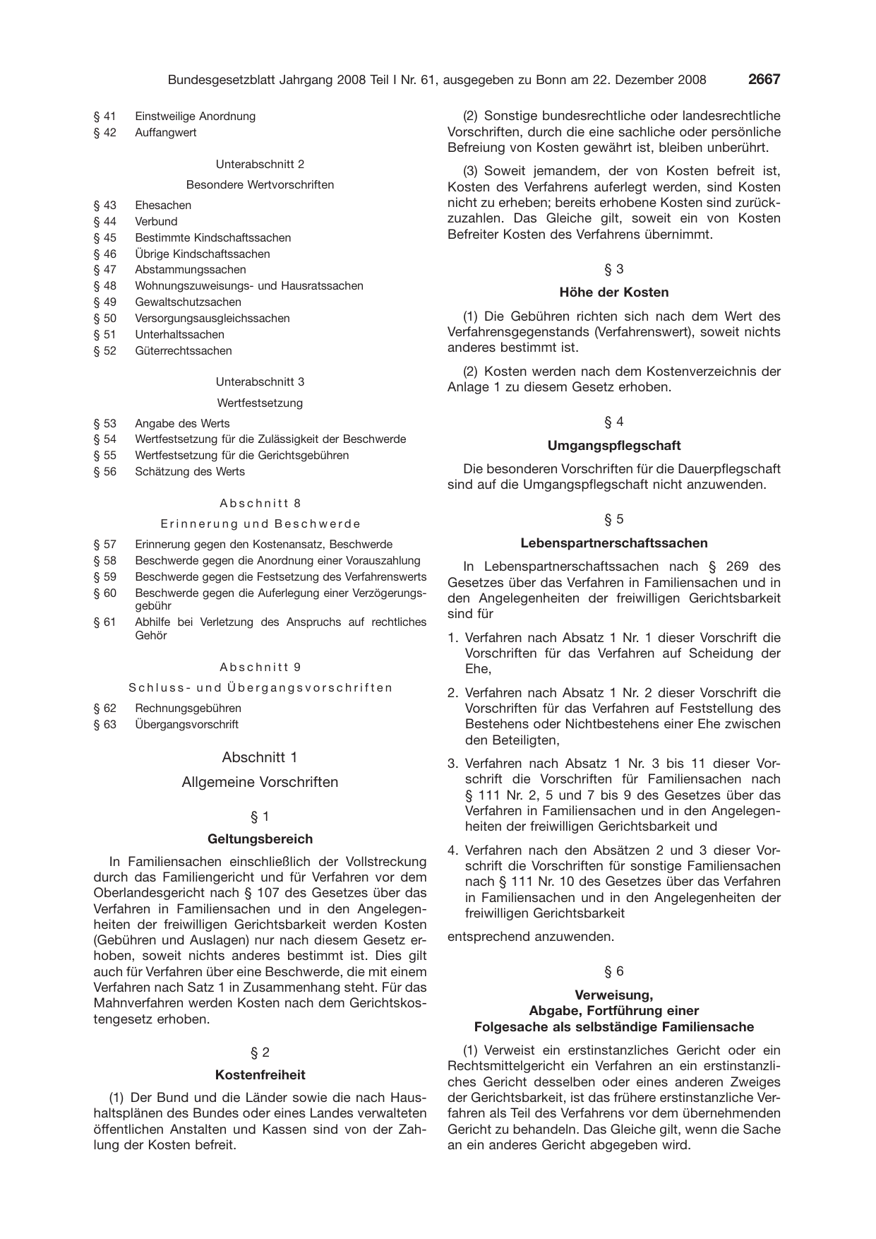BGBl. 2008, Seite 2667 — Originalseite als Abbildung