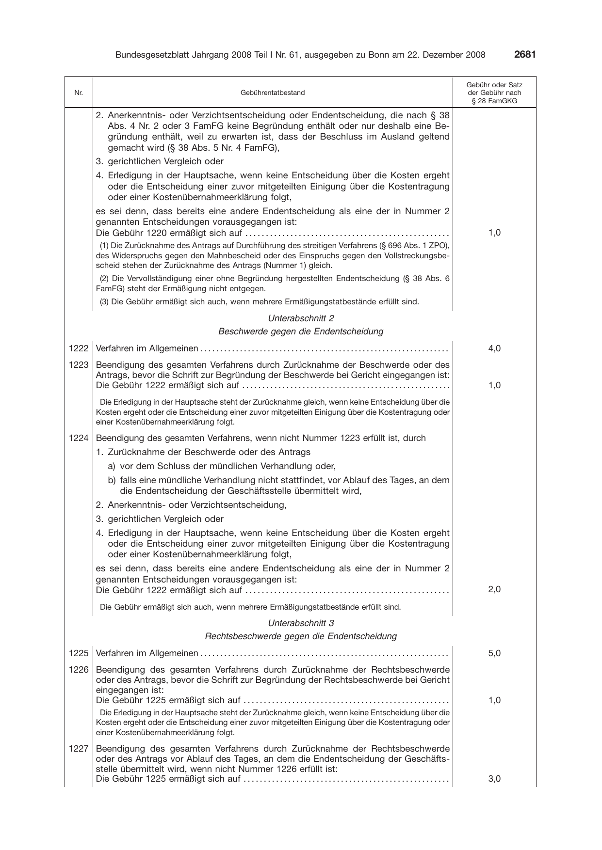 BGBl. 2008, Seite 2681 — Originalseite als Abbildung
