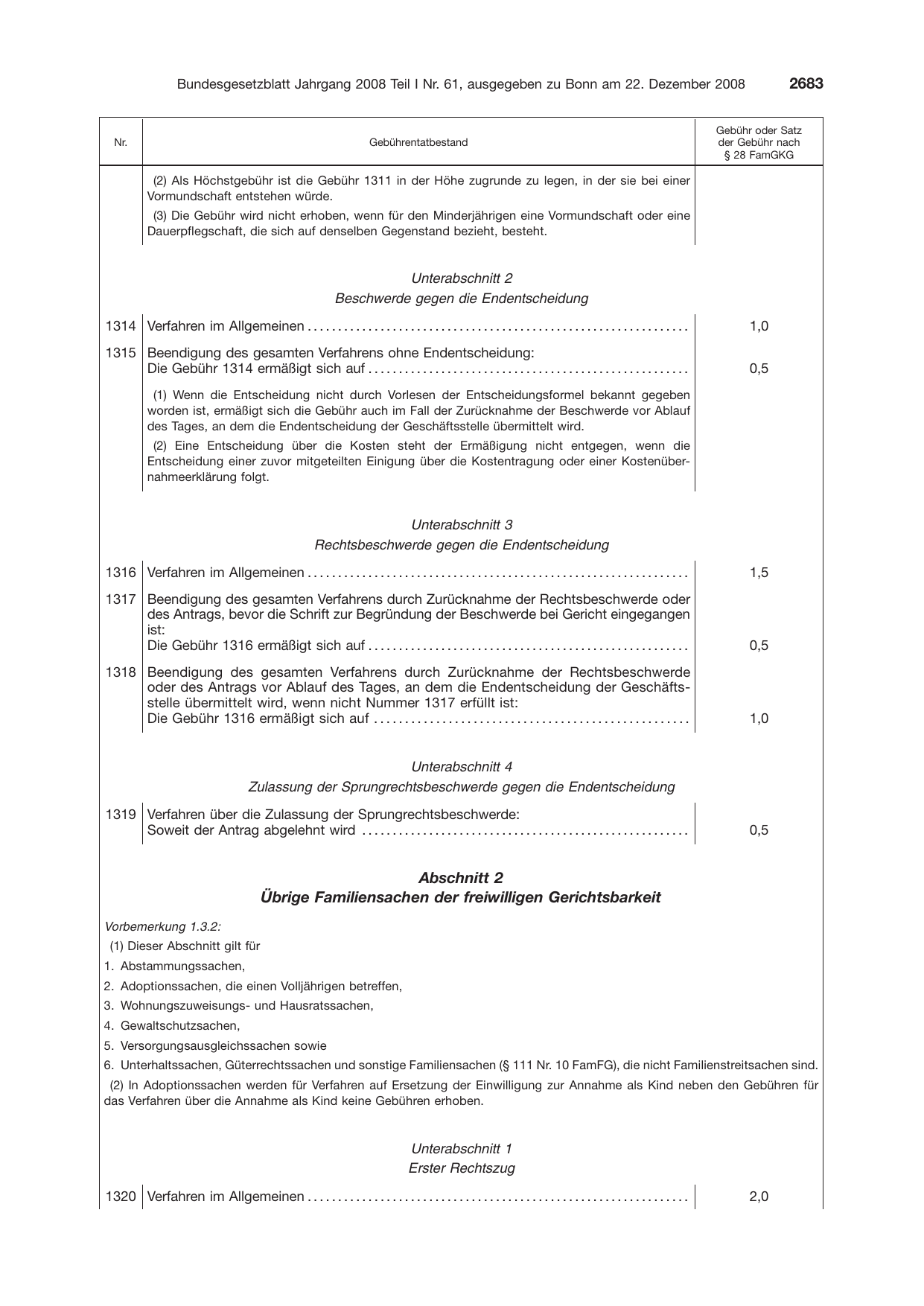 BGBl. 2008, Seite 2683 — Originalseite als Abbildung