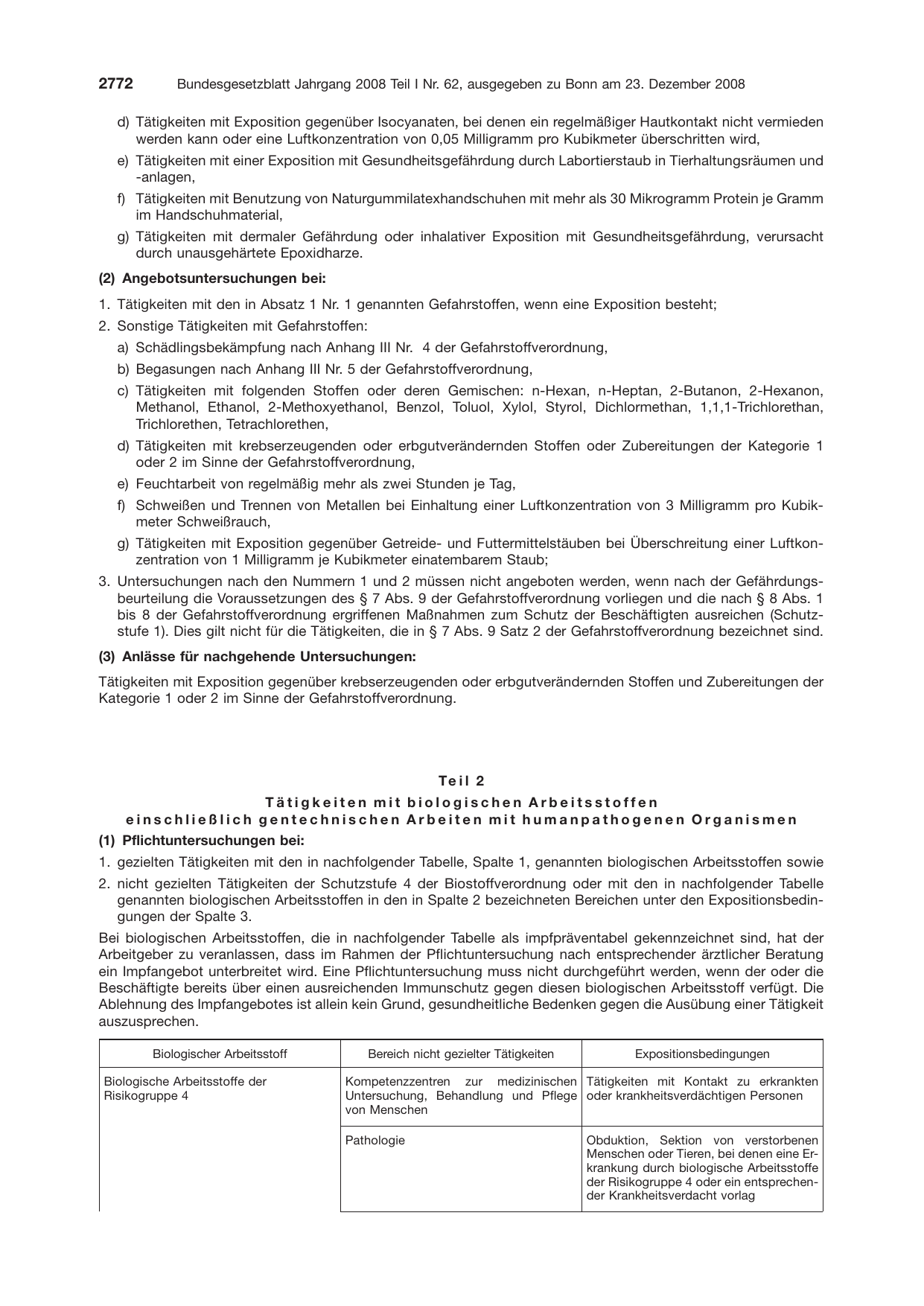 BGBl. 2008, Seite 2772 — Originalseite als Abbildung