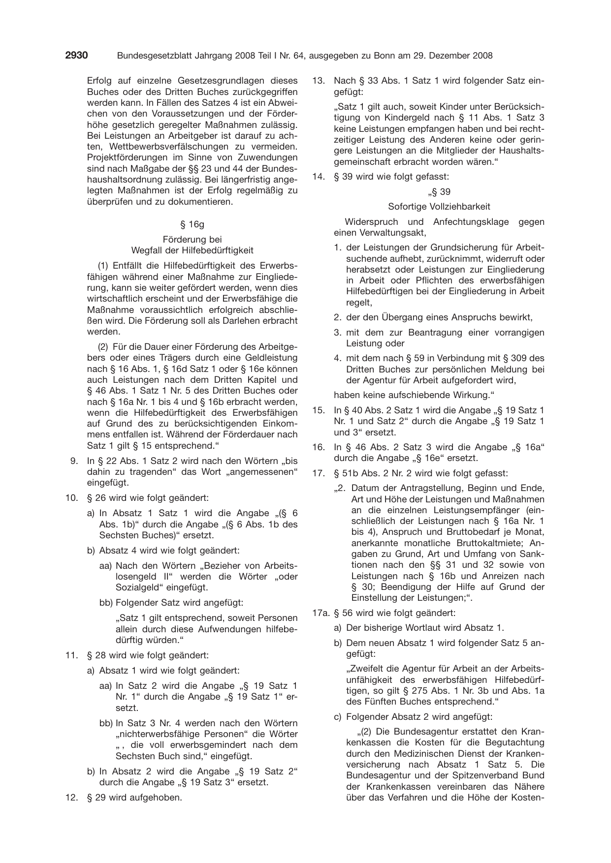 BGBl. 2008, Seite 2930 — Originalseite als Abbildung