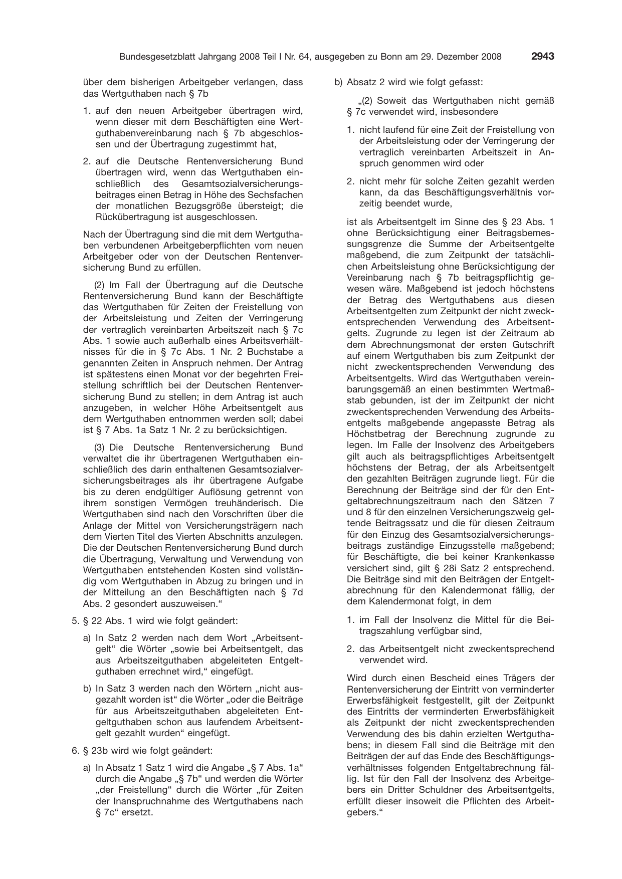 BGBl. 2008, Seite 2943 — Originalseite als Abbildung