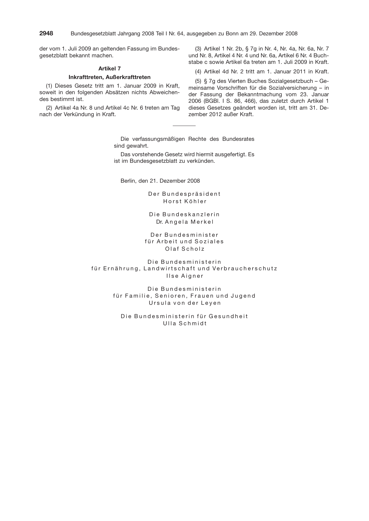 BGBl. 2008, Seite 2948 — Originalseite als Abbildung