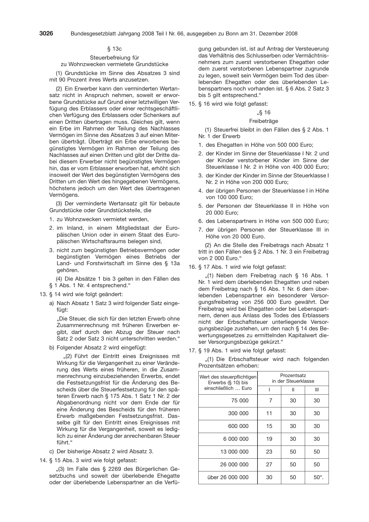 BGBl. 2008, Seite 3026 — Originalseite als Abbildung