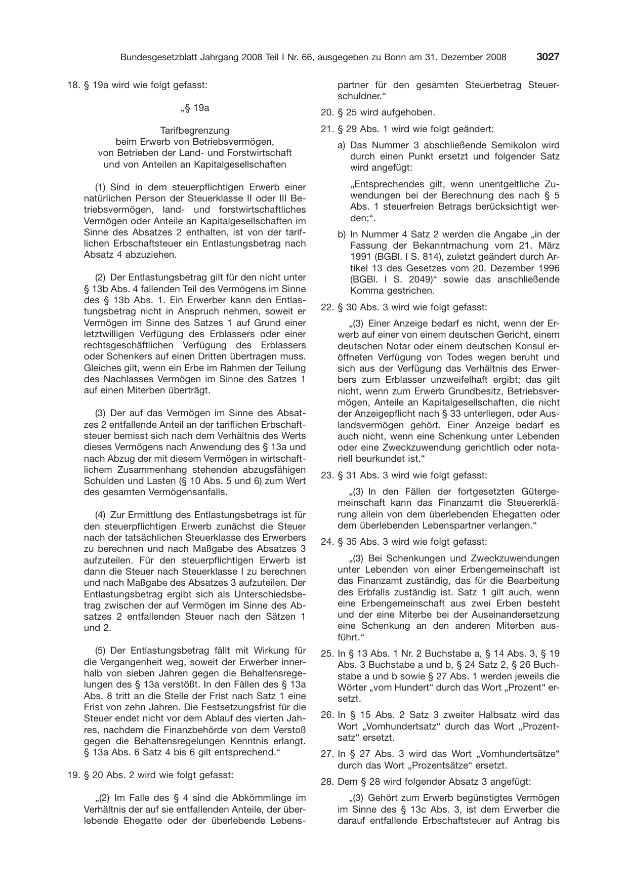 BGBl. 2008, Seite 3027 — Originalseite als Abbildung
