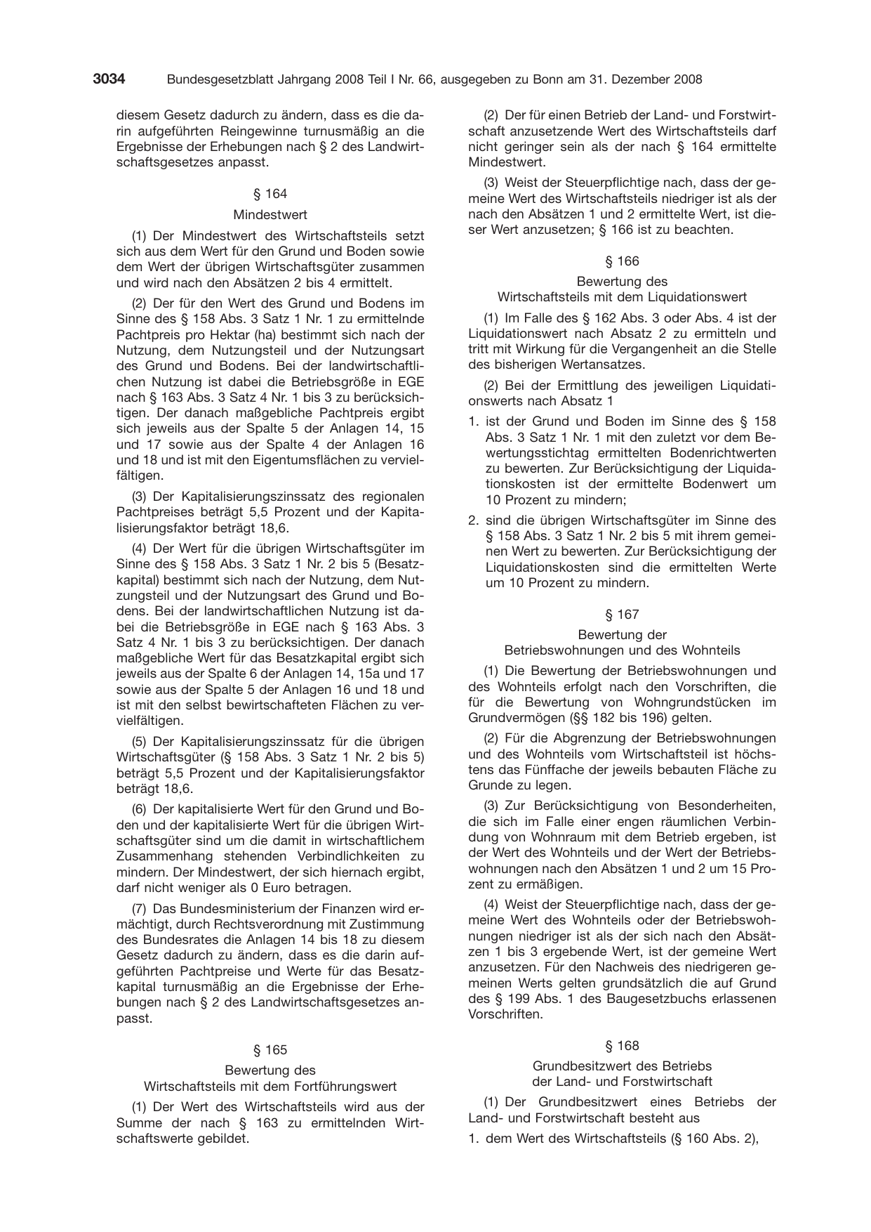 BGBl. 2008, Seite 3034 — Originalseite als Abbildung