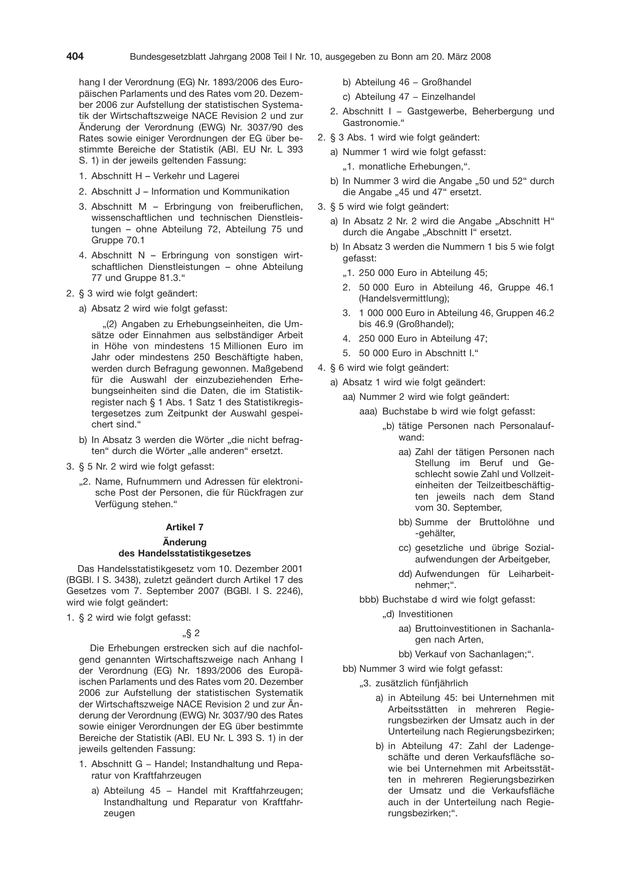 BGBl. 2008, Seite 404 — Originalseite als Abbildung