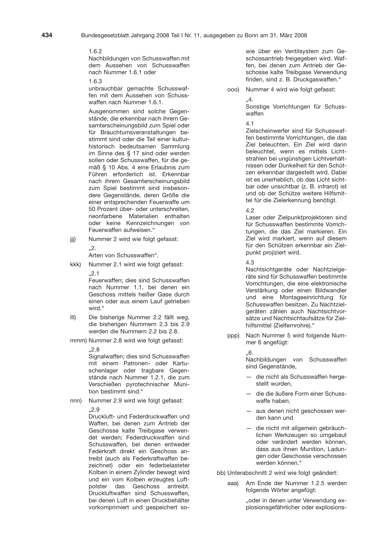 BGBl. 2008, Seite 434 — Originalseite als Abbildung