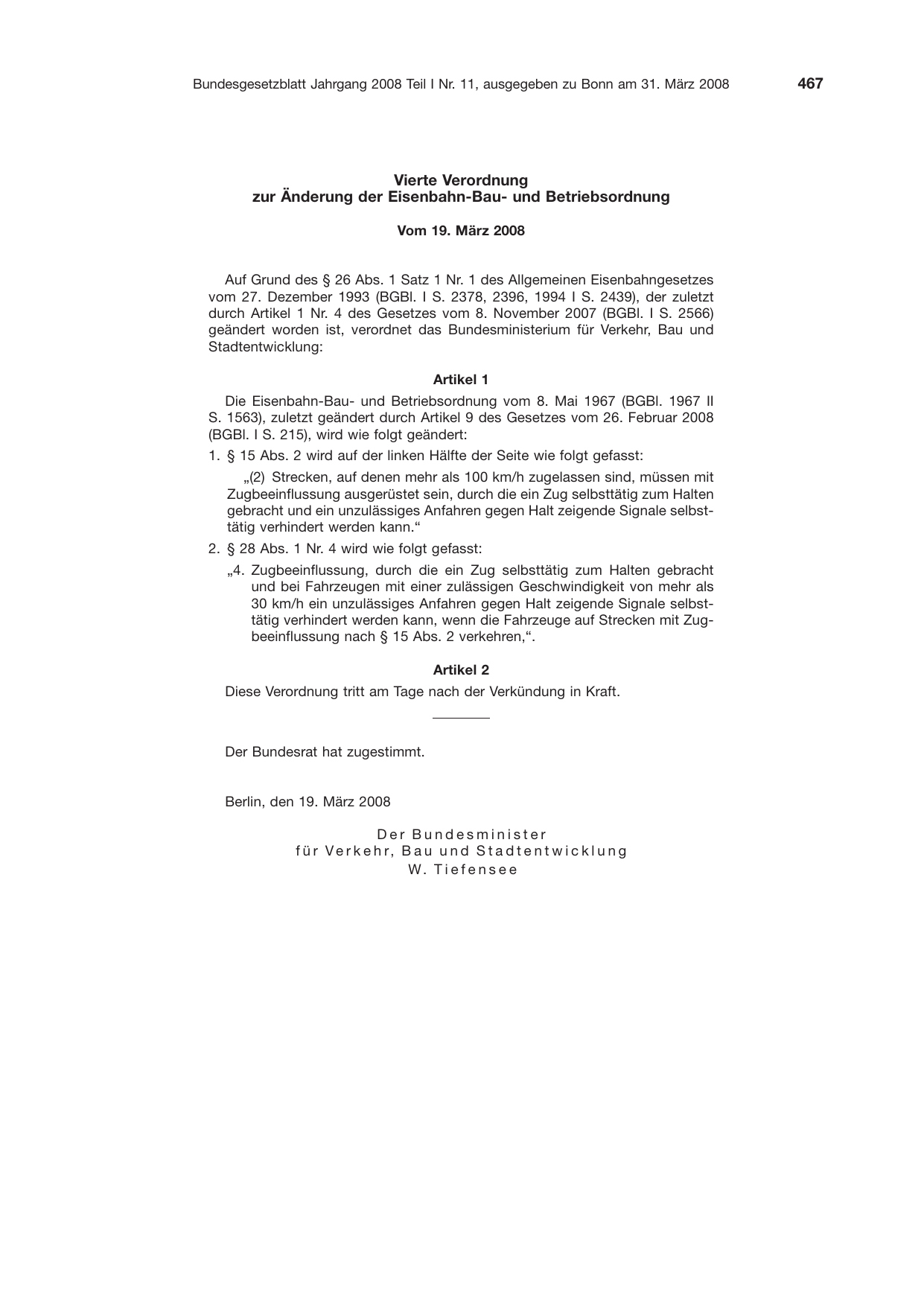 BGBl. 2008, Seite 467 — Originalseite als Abbildung