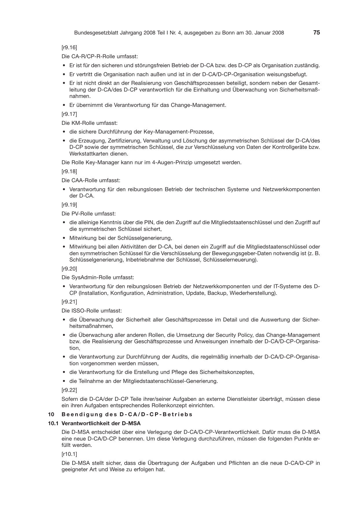 BGBl. 2008, Seite 75 — Originalseite als Abbildung