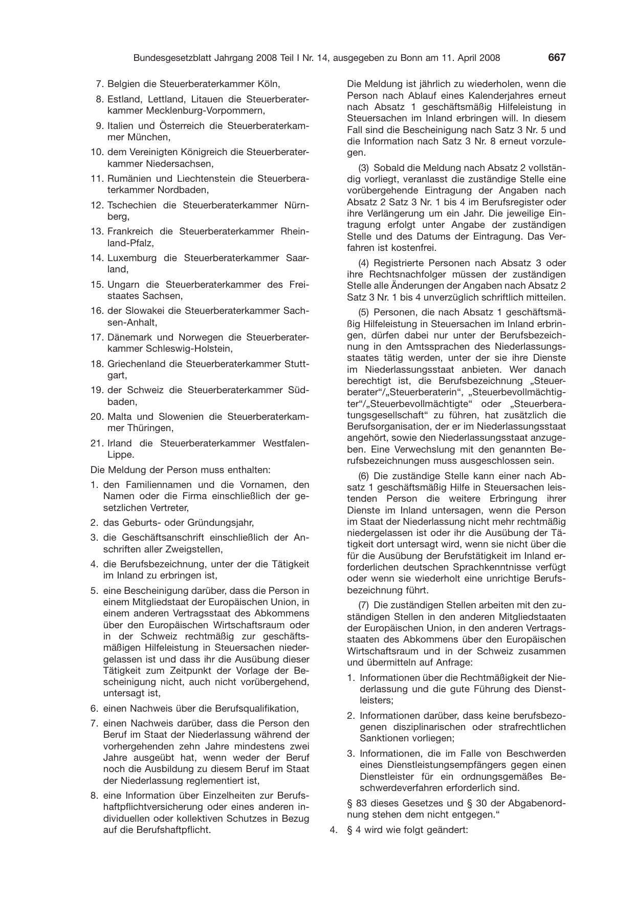 BGBl. 2008, Seite 667 — Originalseite als Abbildung