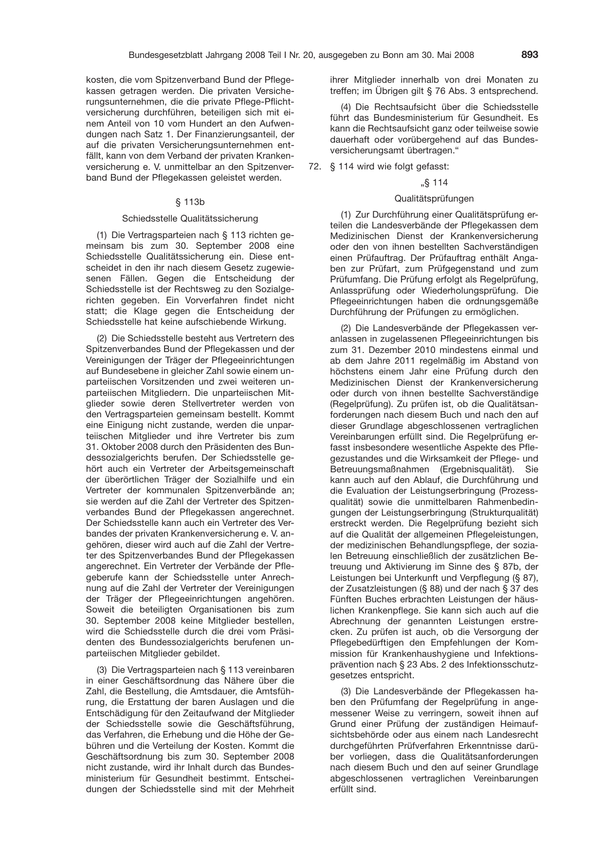 BGBl. 2008, Seite 893 — Originalseite als Abbildung