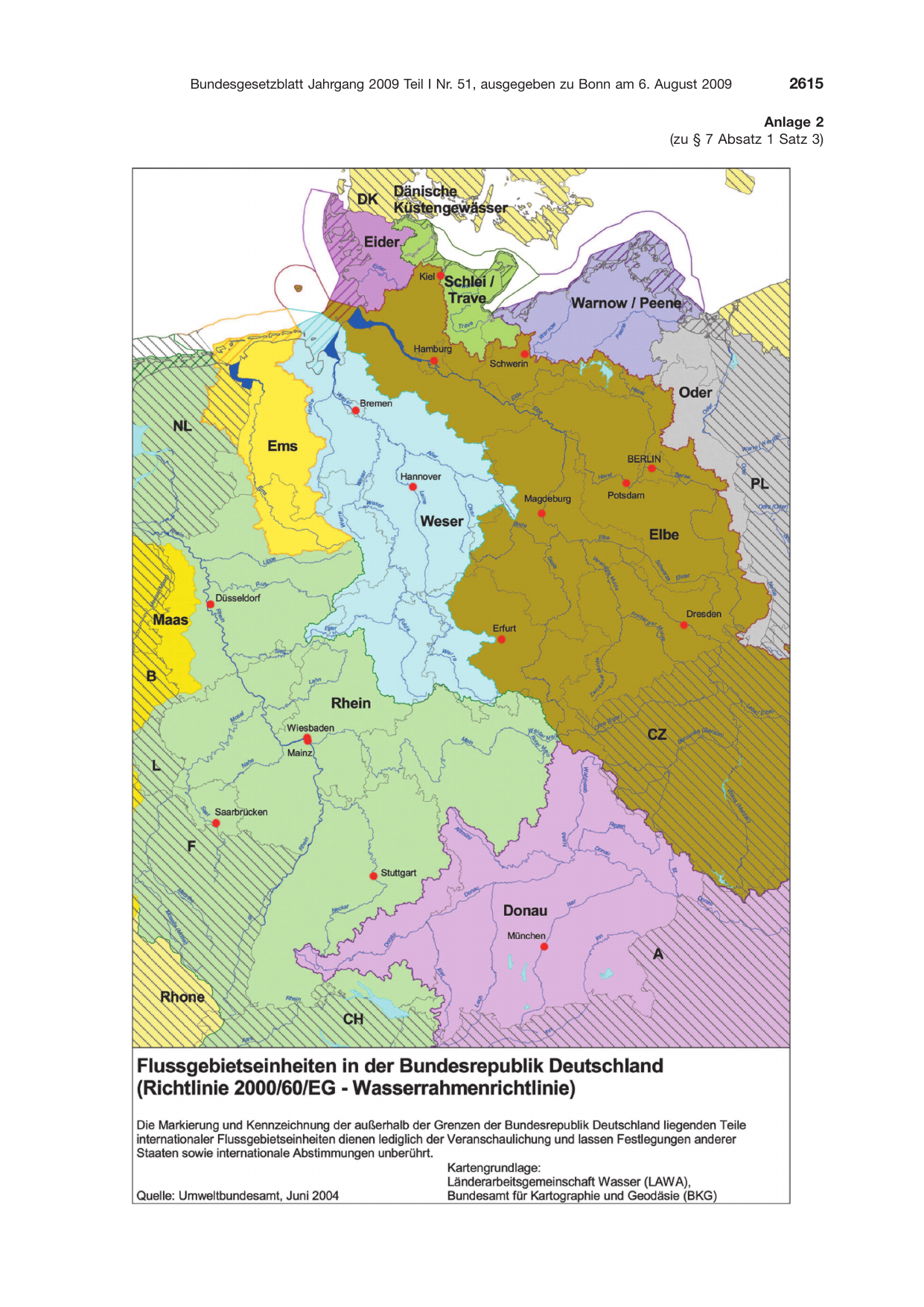 BGBl. 2009, Seite 2615 — Originalseite als Abbildung