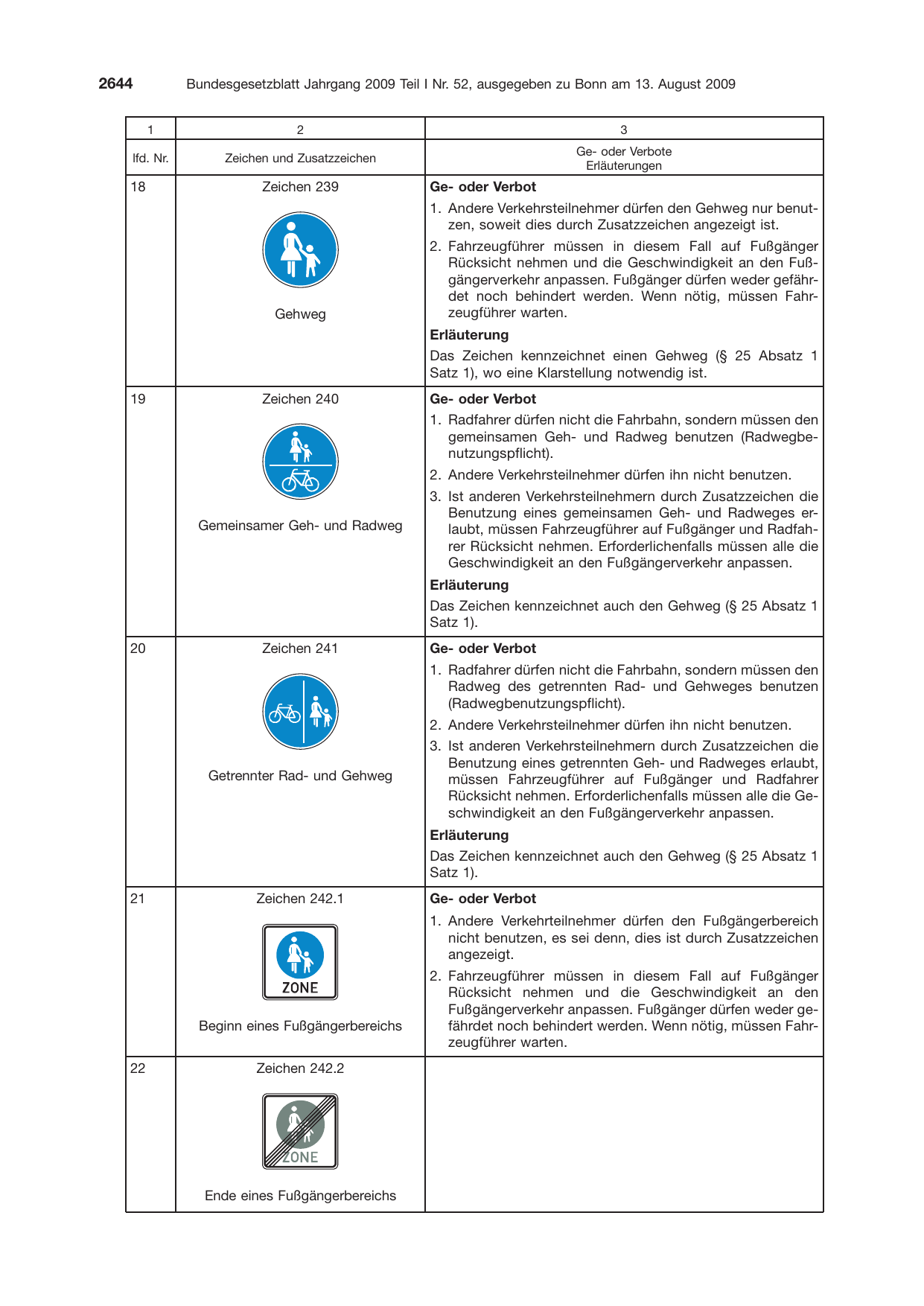 BGBl. 2009, Seite 2644 — Originalseite als Abbildung