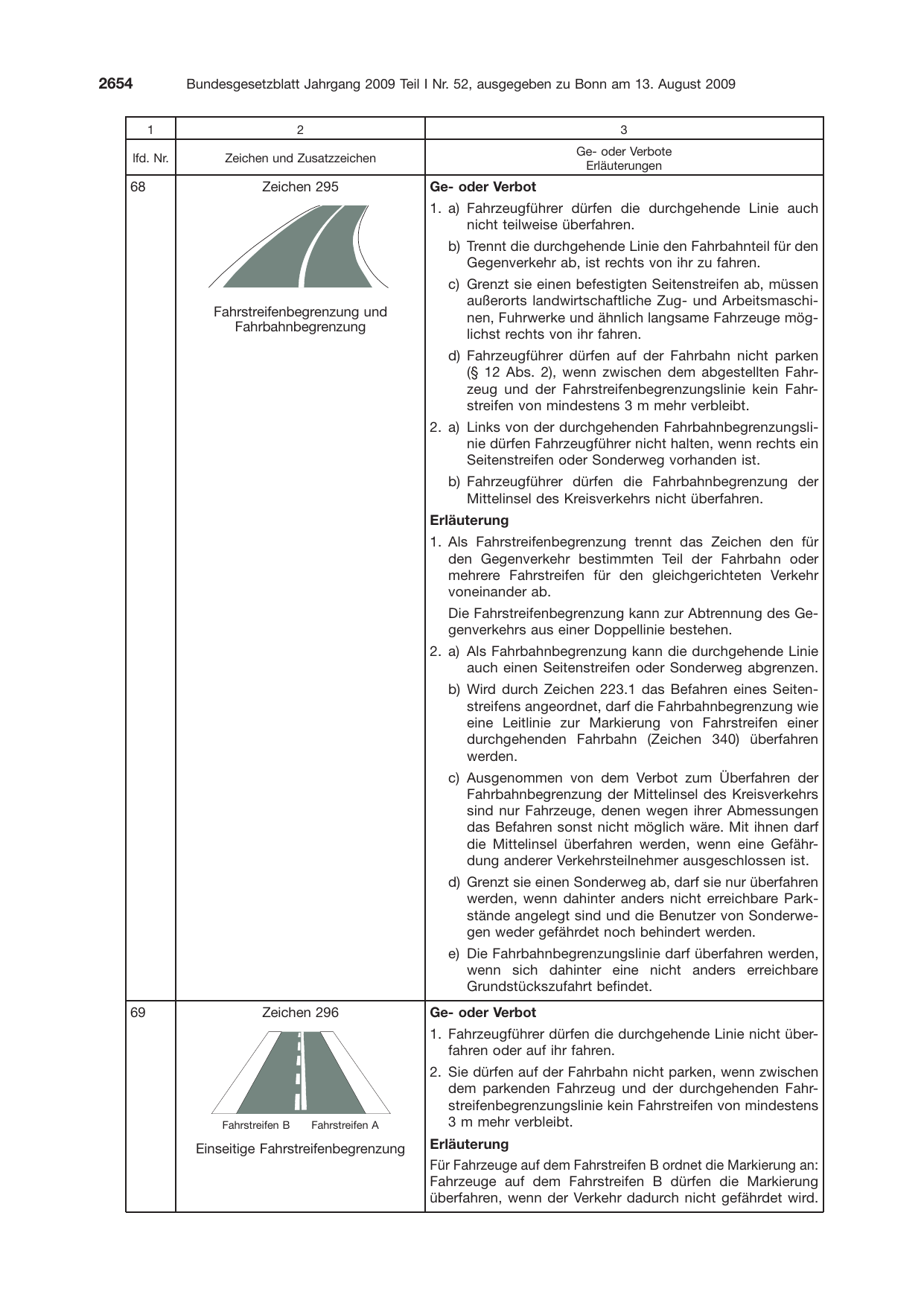BGBl. 2009, Seite 2654 — Originalseite als Abbildung