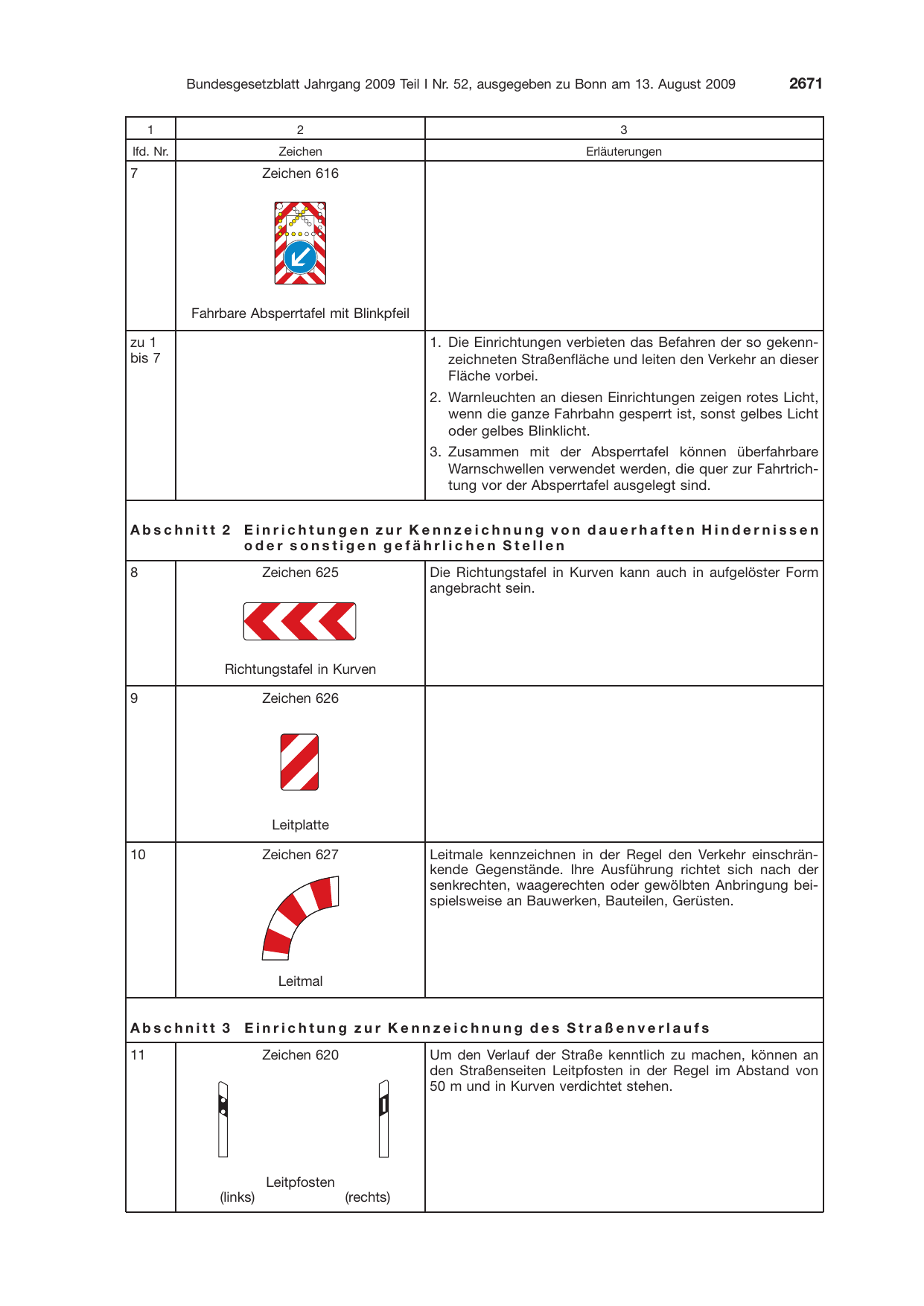 BGBl. 2009, Seite 2671 — Originalseite als Abbildung