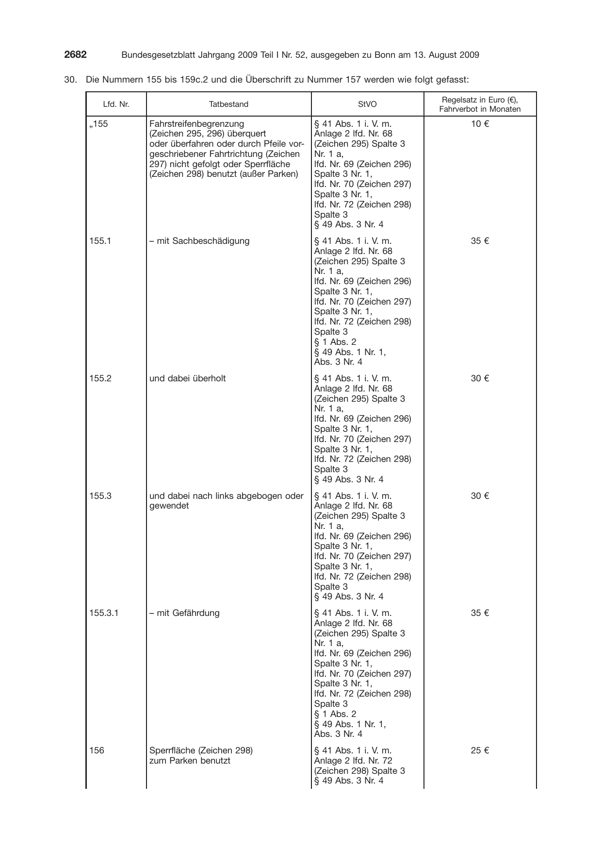 BGBl. 2009, Seite 2682 — Originalseite als Abbildung