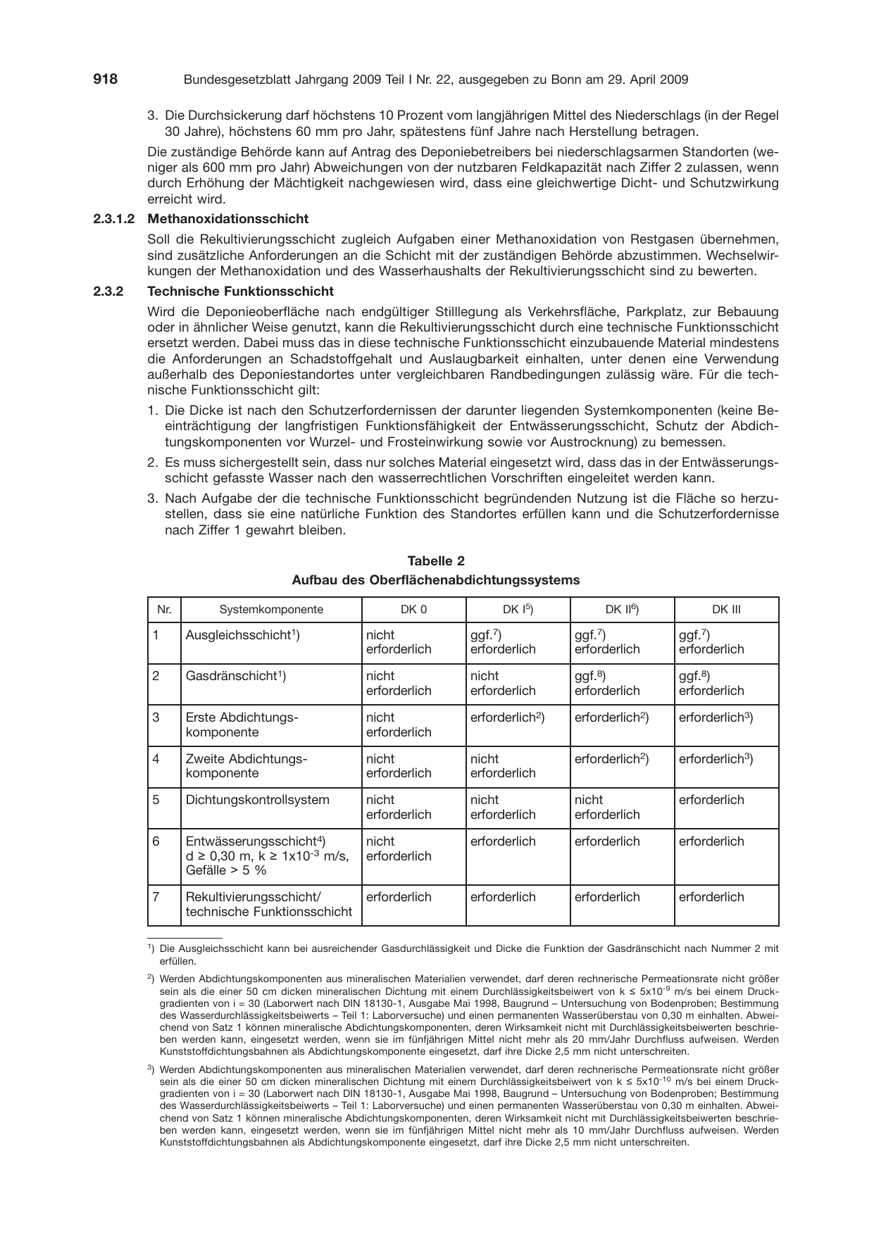 BGBl. 2009, Seite 918 — Originalseite als Abbildung