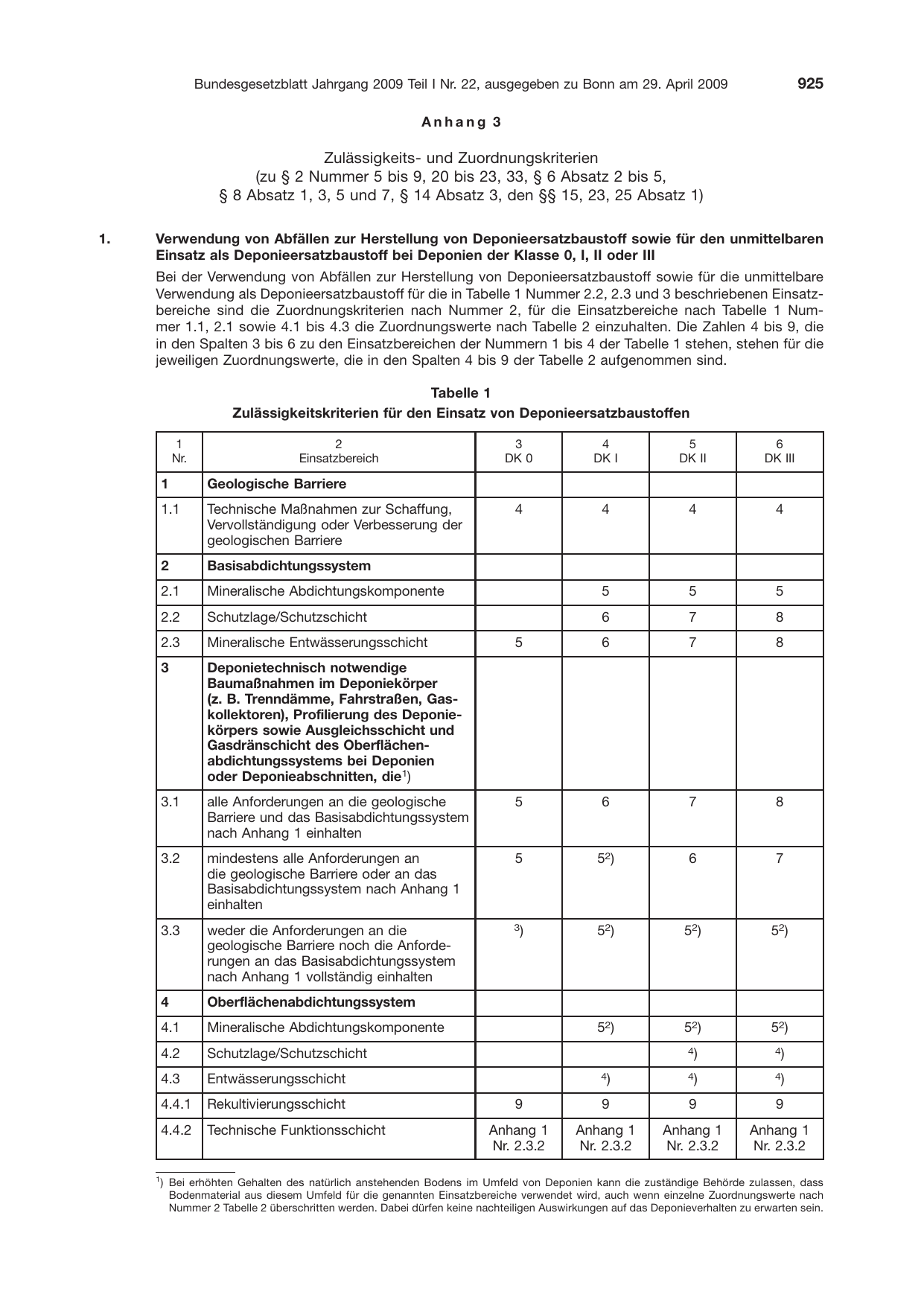 BGBl. 2009, Seite 925 — Originalseite als Abbildung