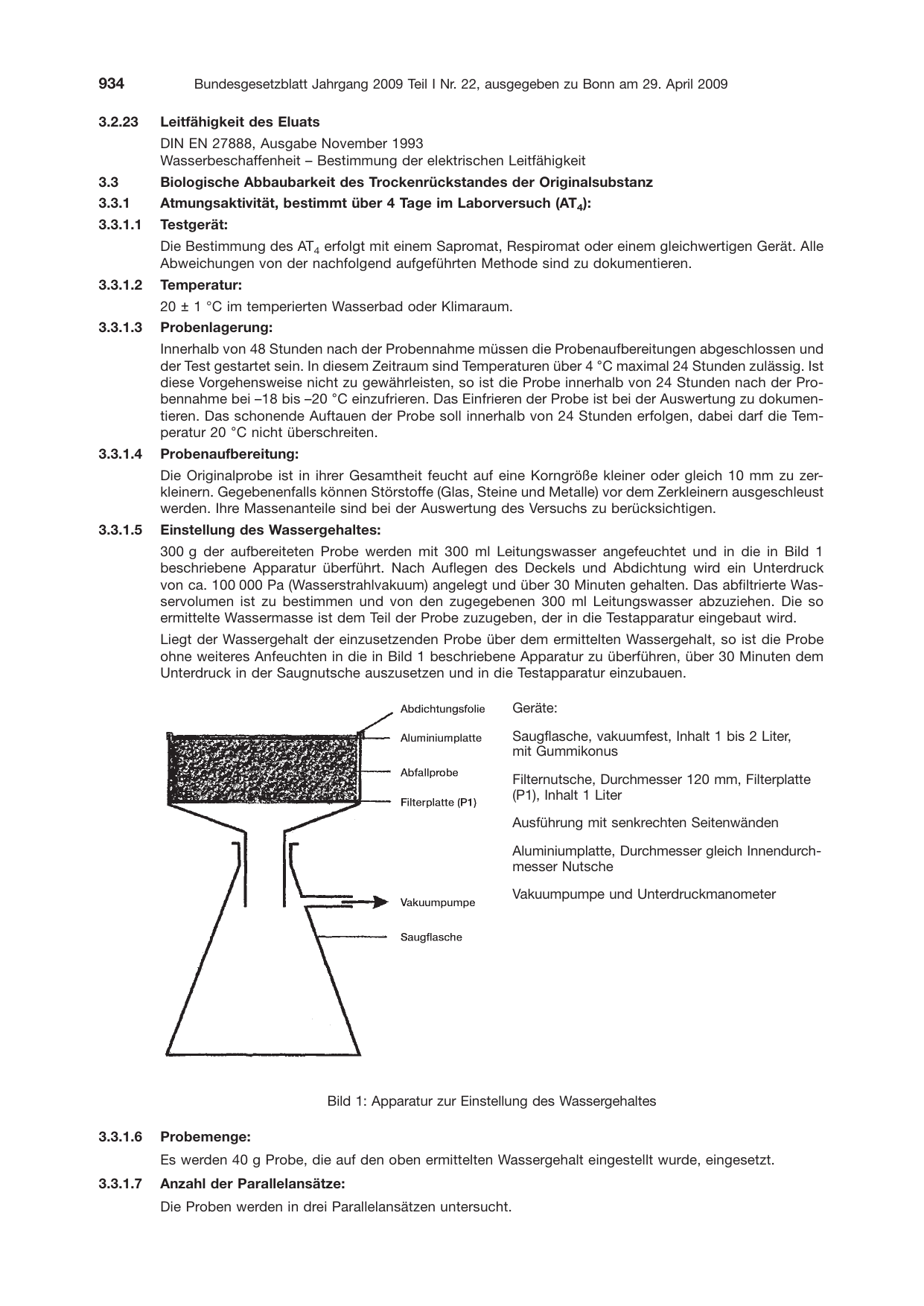 BGBl. 2009, Seite 934 — Originalseite als Abbildung