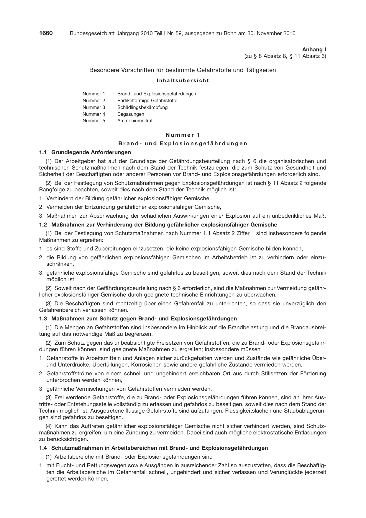 BGBl. 2010, Seite 1660 — Originalseite als Abbildung