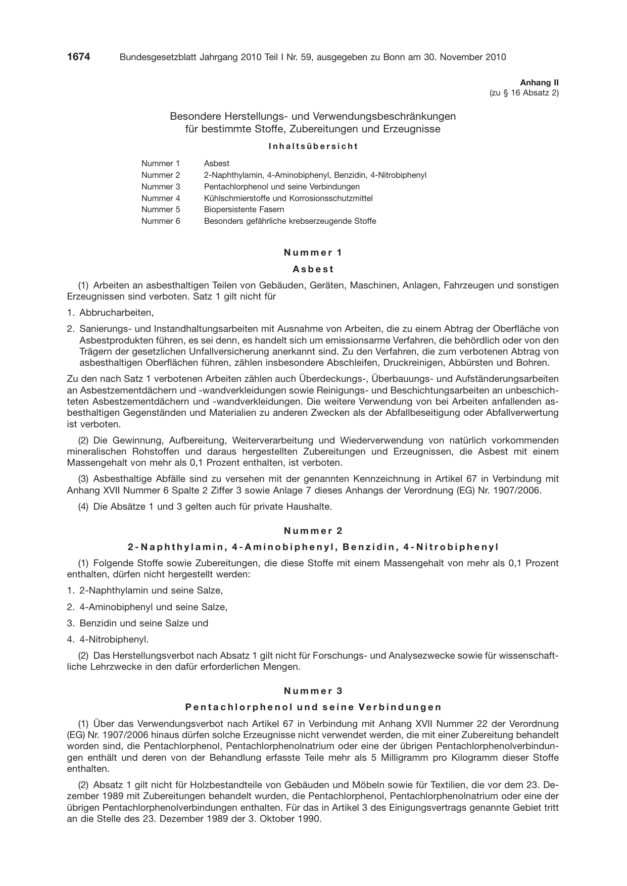 BGBl. 2010, Seite 1674 — Originalseite als Abbildung
